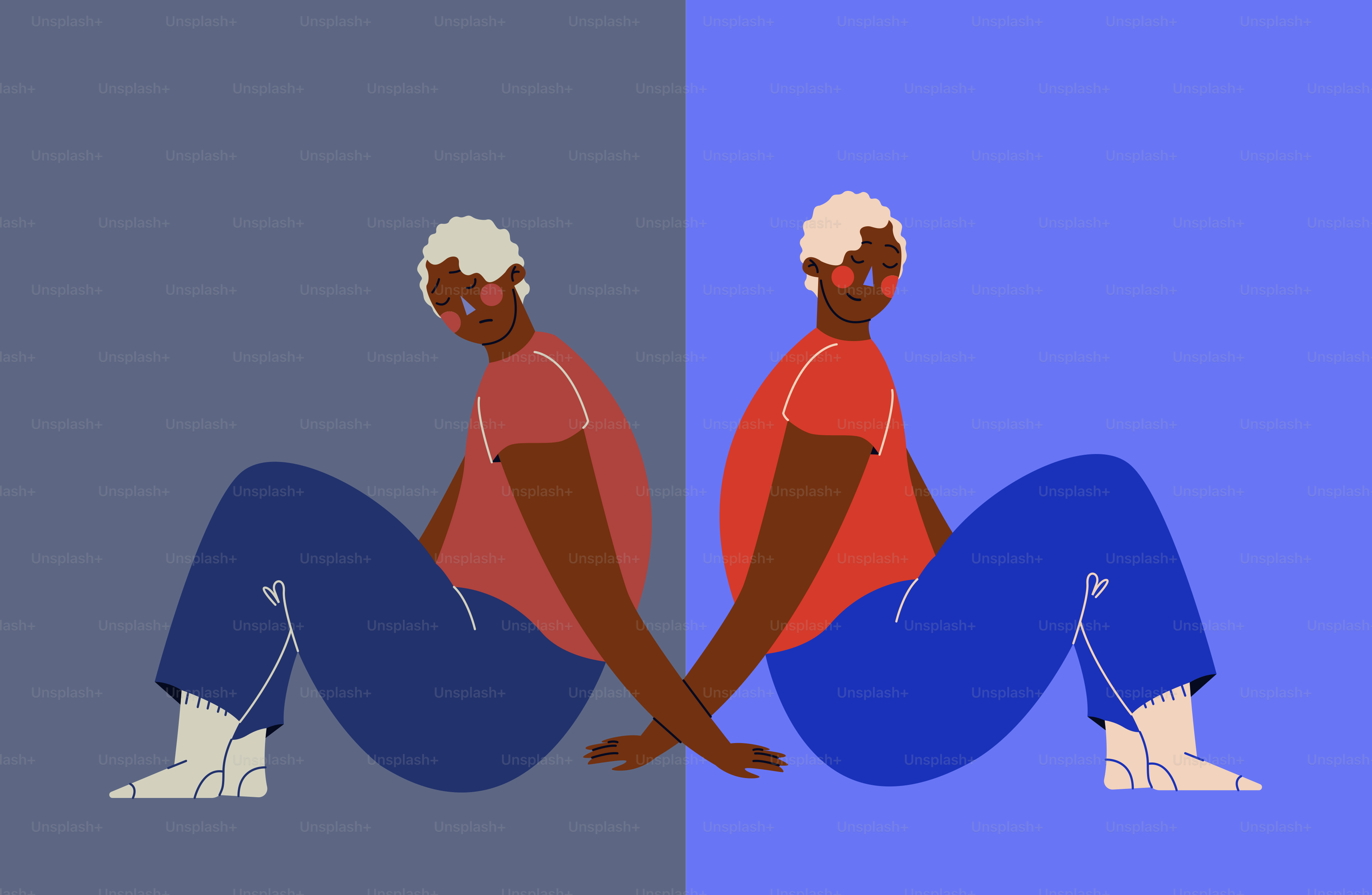 A couple of people sitting next to each other