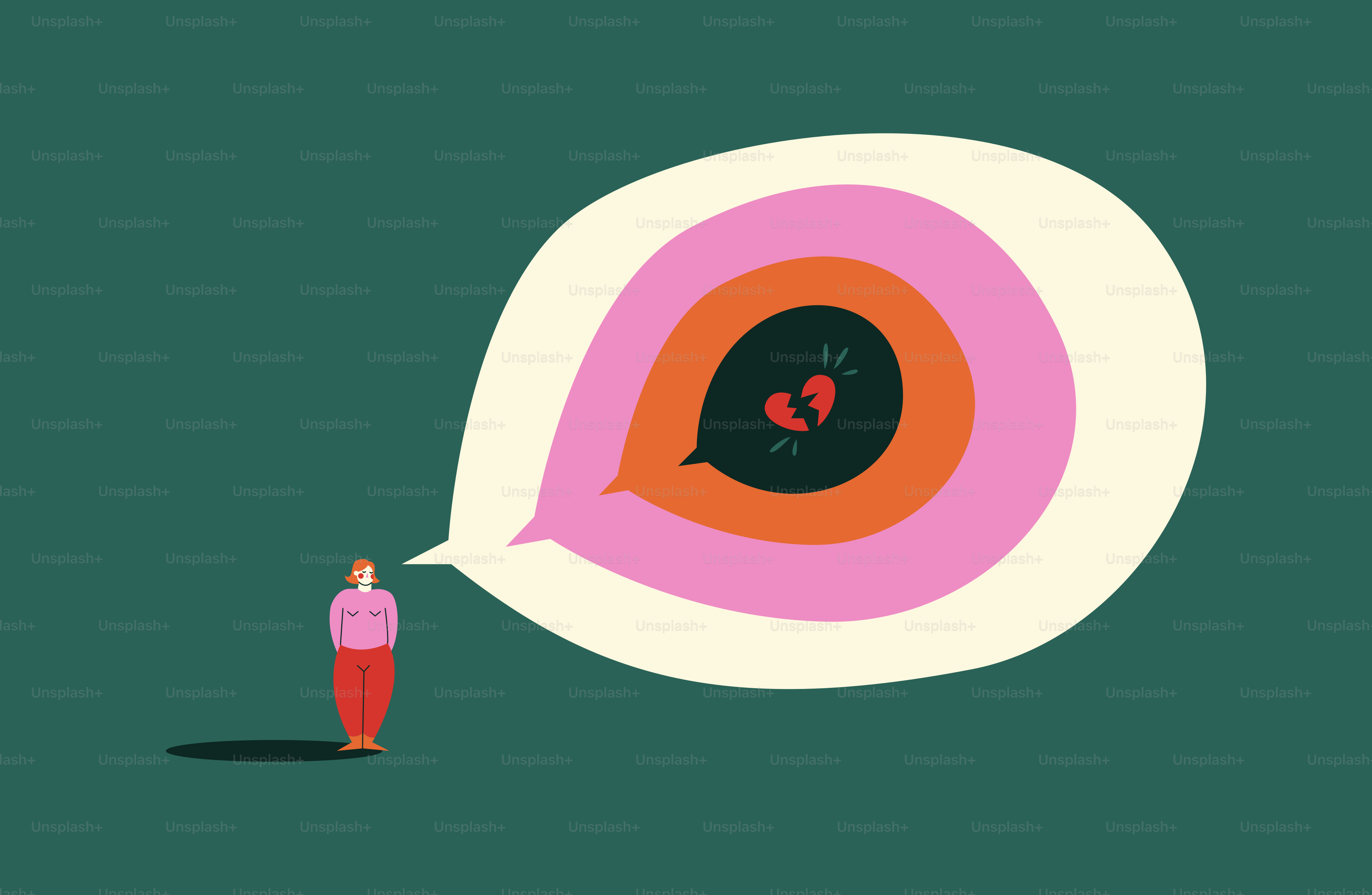 A man standing in front of a speech bubble