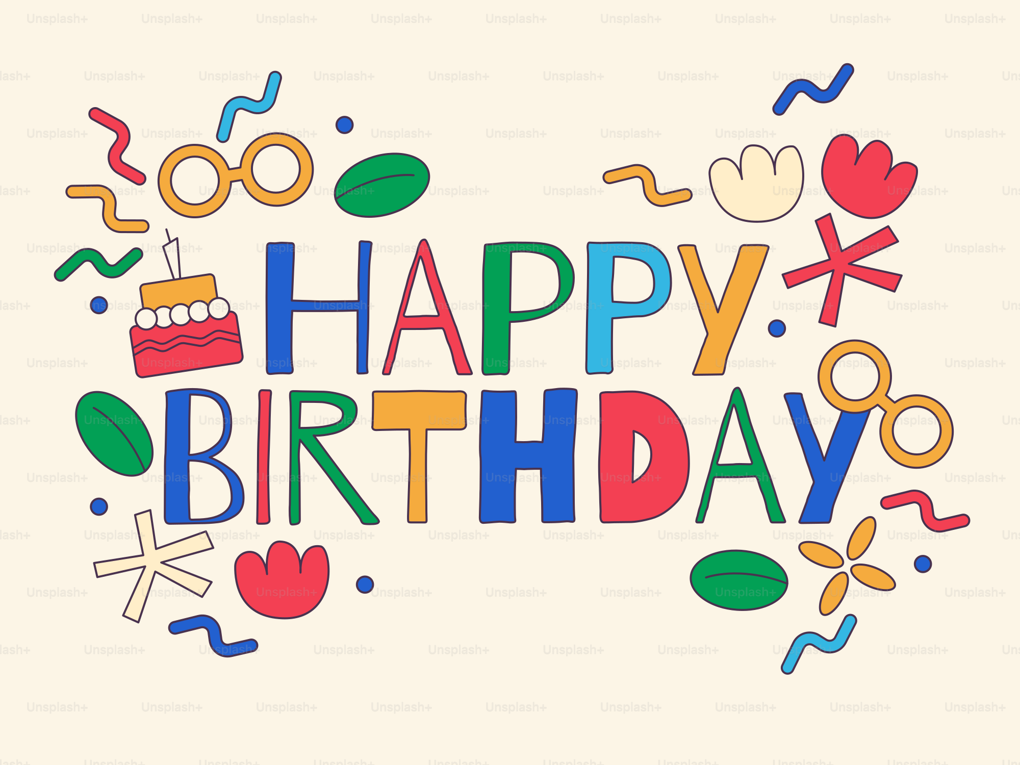 Una tarjeta de cumpleaños con las palabras feliz cumpleaños
