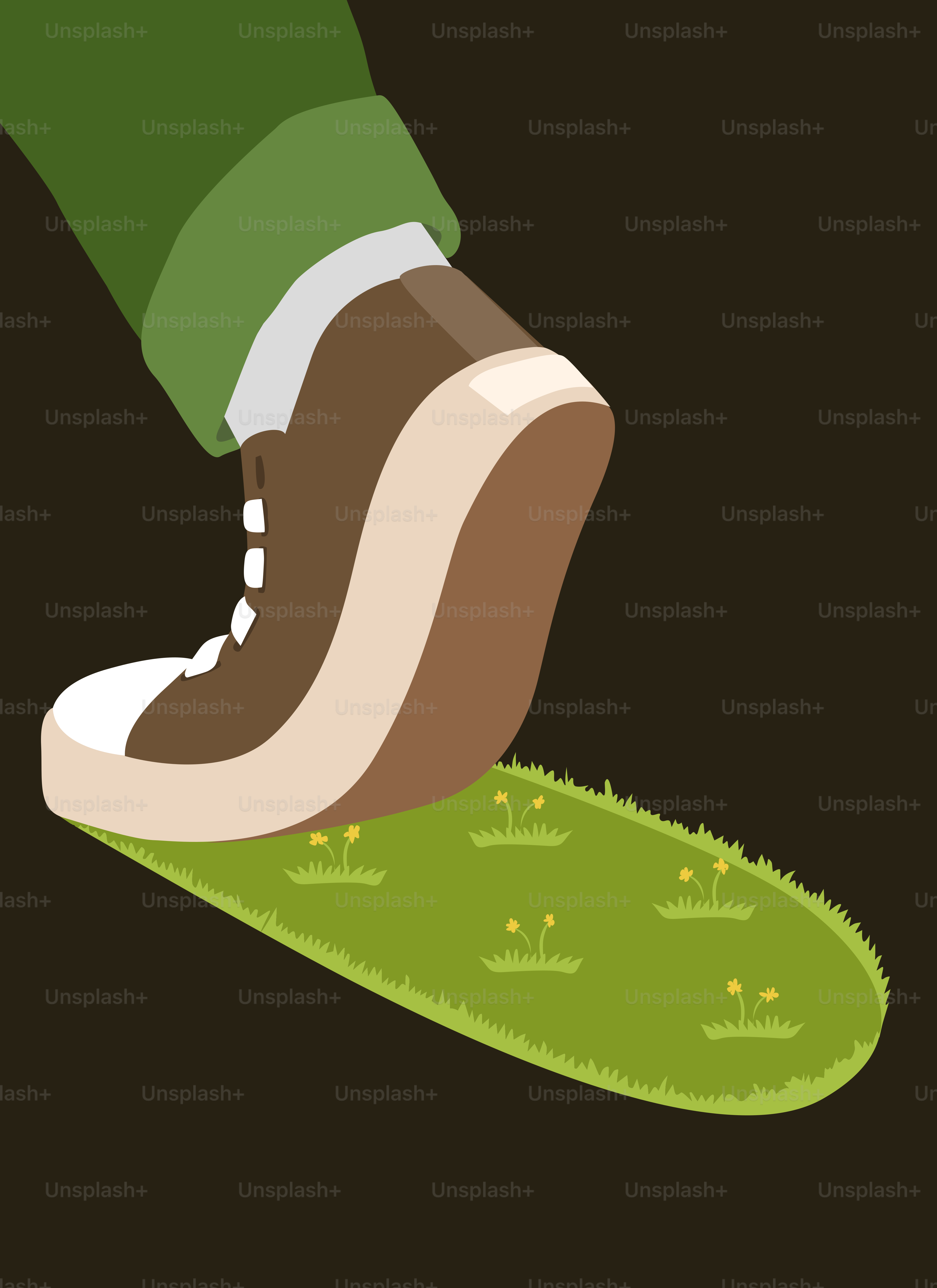 A person standing on top of a green grass covered field