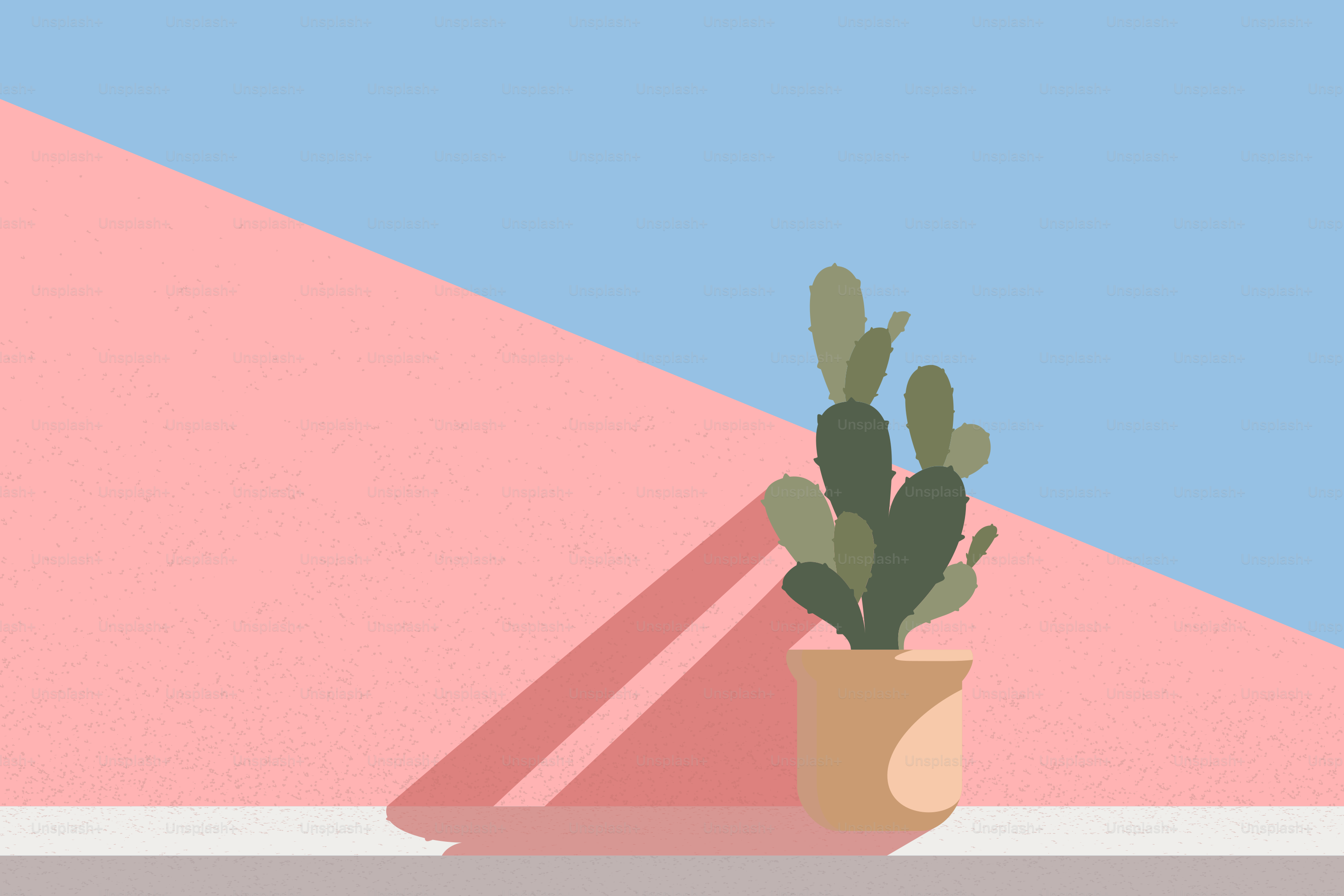 Eine Topfpflanze, die auf einem Tisch steht