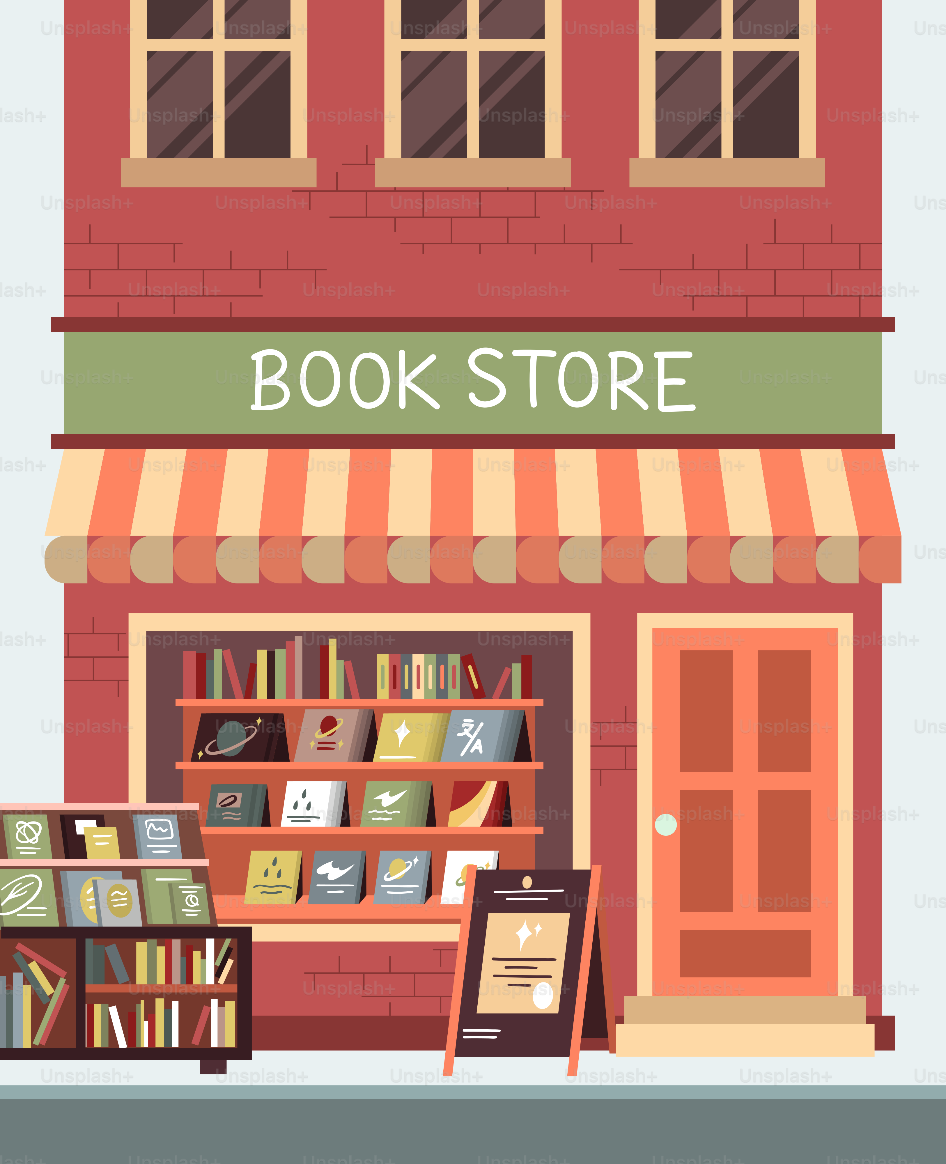 Una librería con un cartel que dice librería