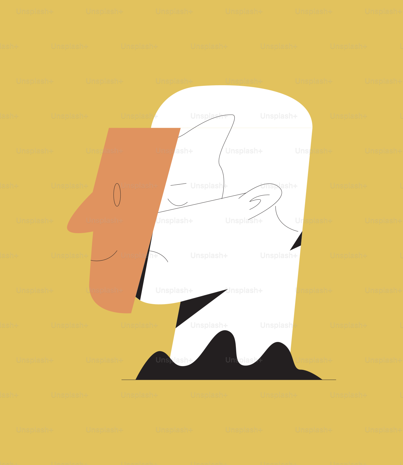 A man with his head in his hands