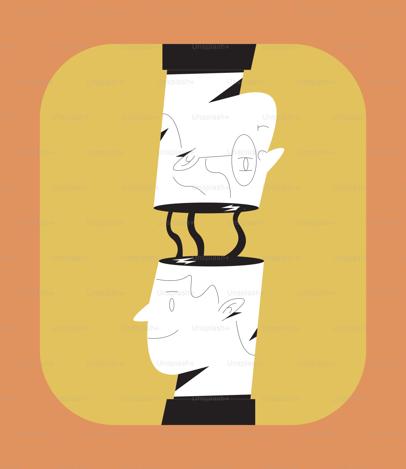 A couple of cups that are on top of each other