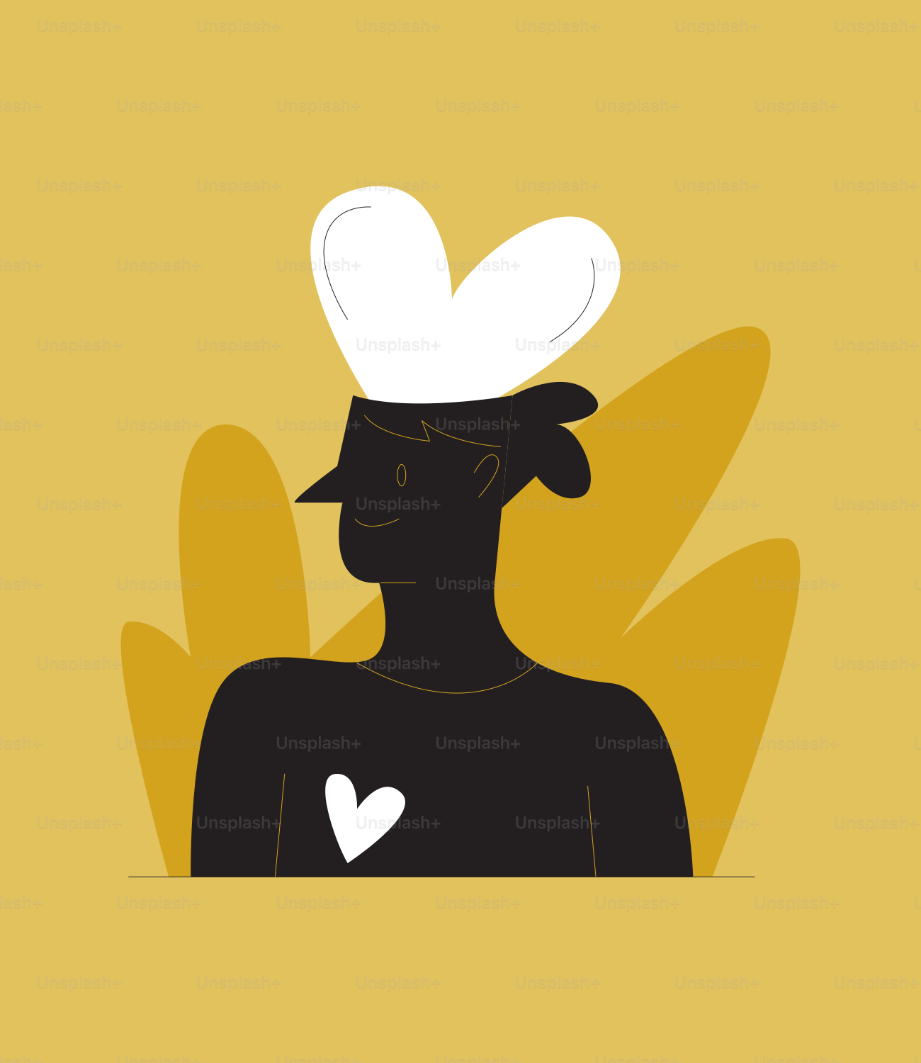 A man with a chef's hat on his head