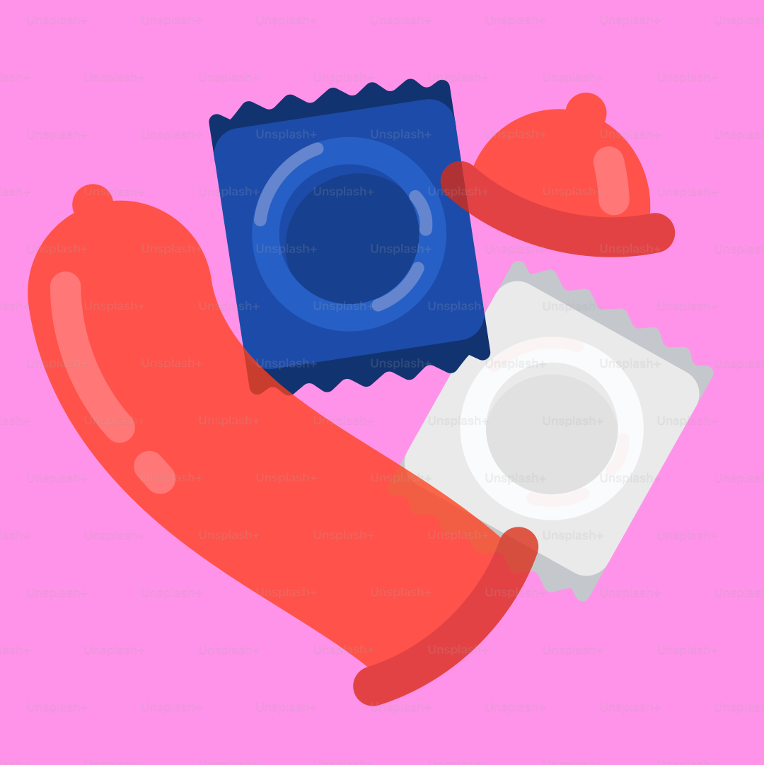 Ein Bild von einer Hand, die ein Kondom hält