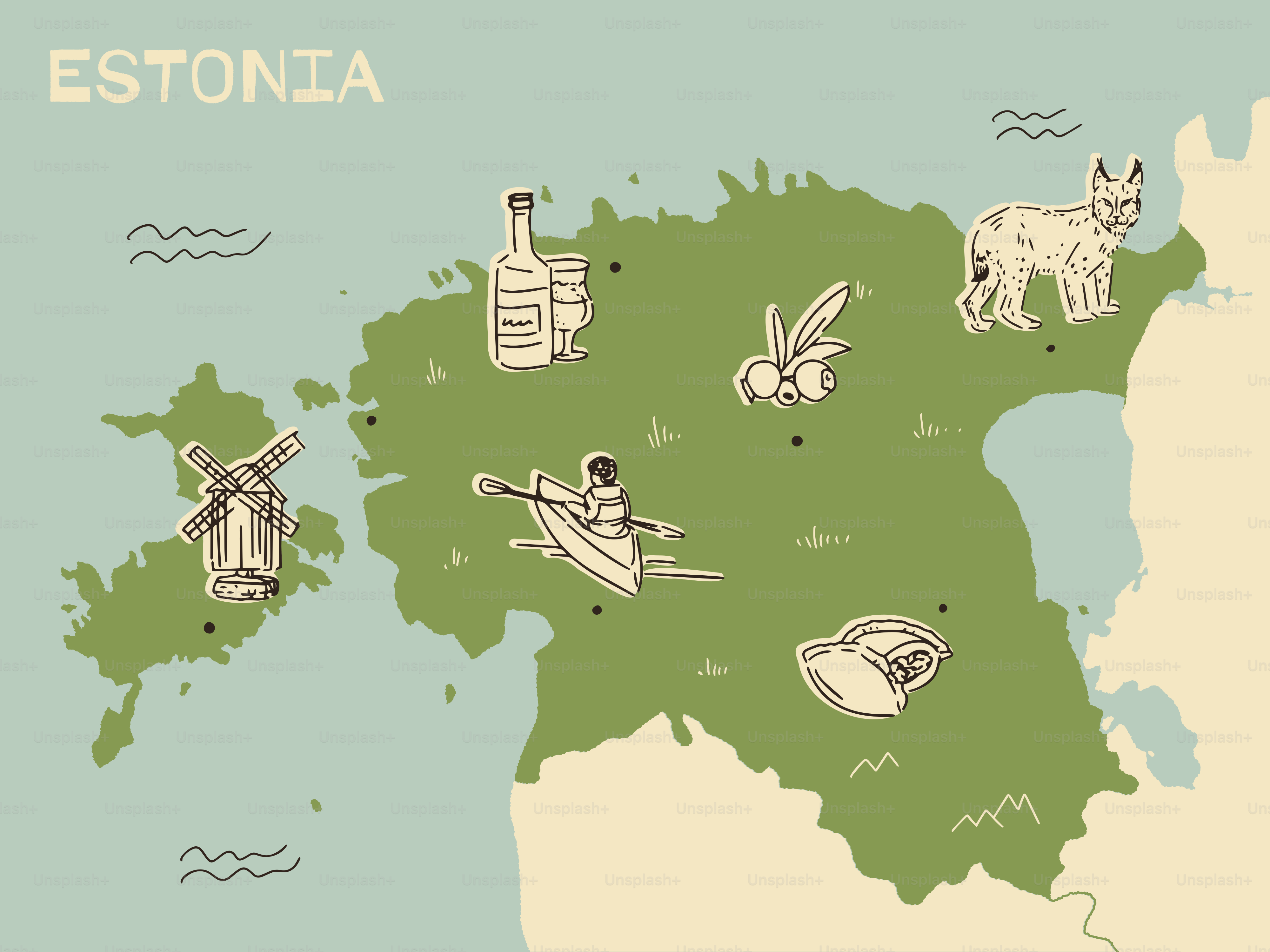 Eine Abbildung der Region Est tona