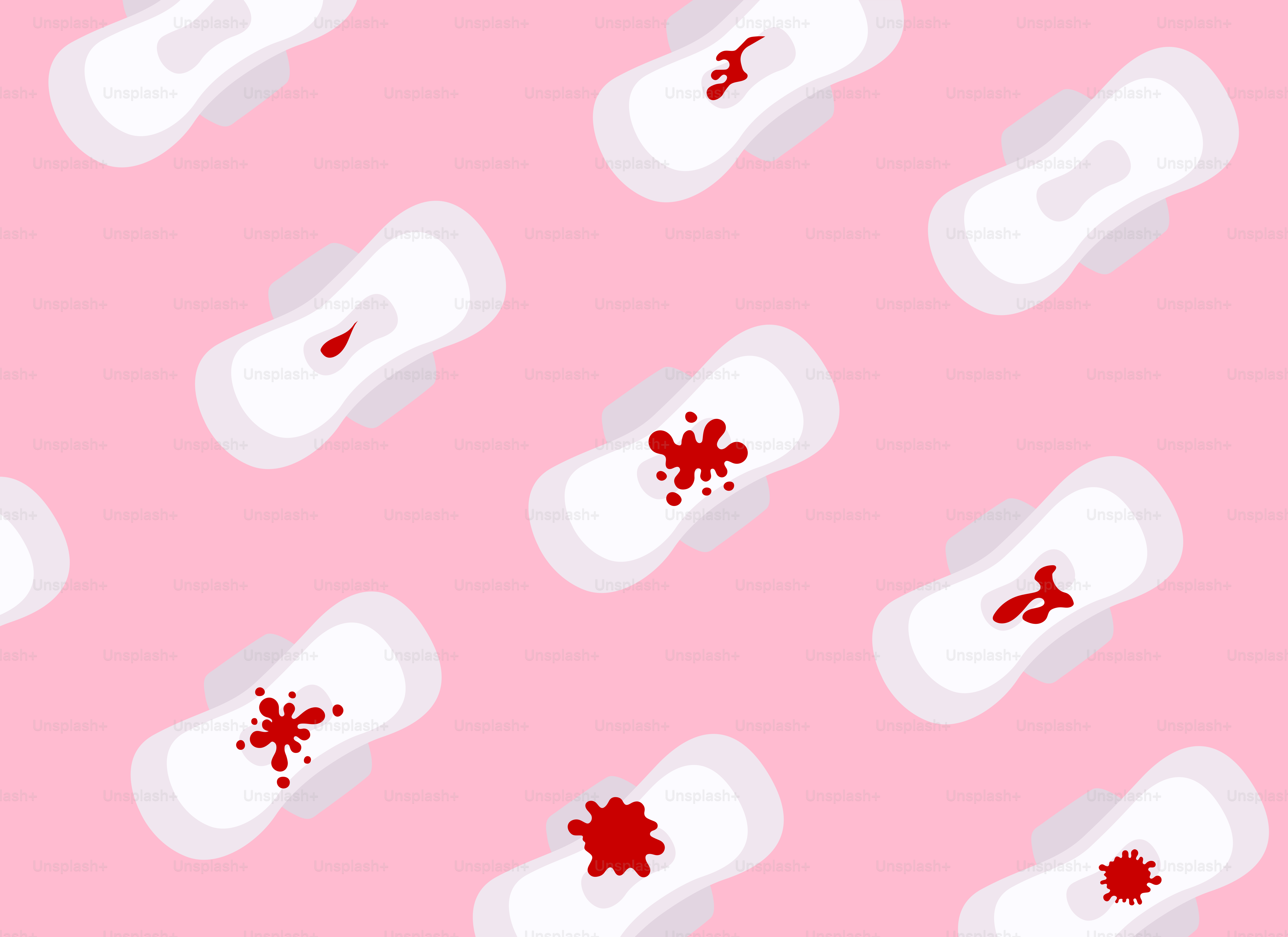 A pink background with a bunch of blood on it