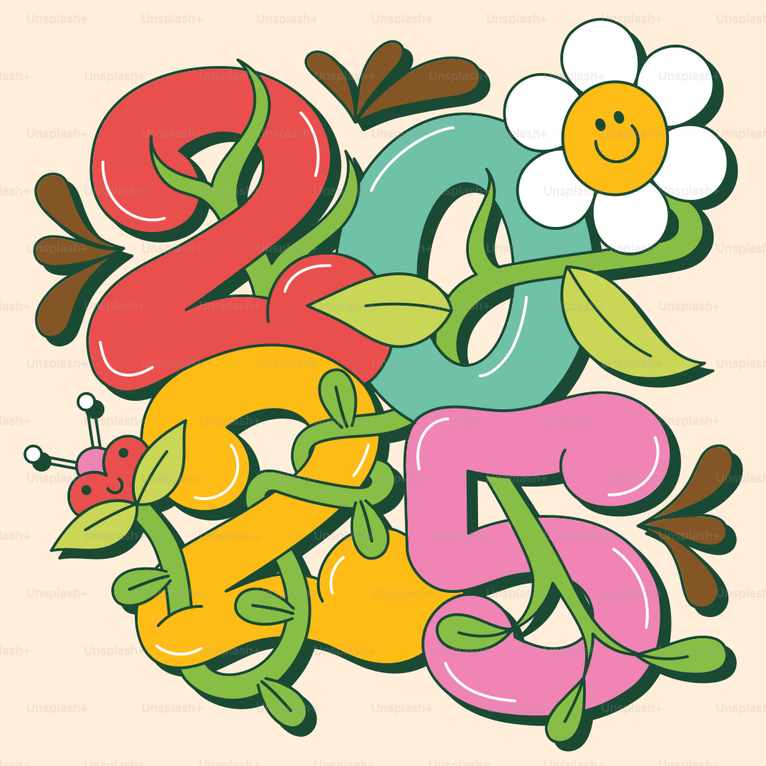 Eine Blume und einige Briefe mit einem Smiley-Gesicht