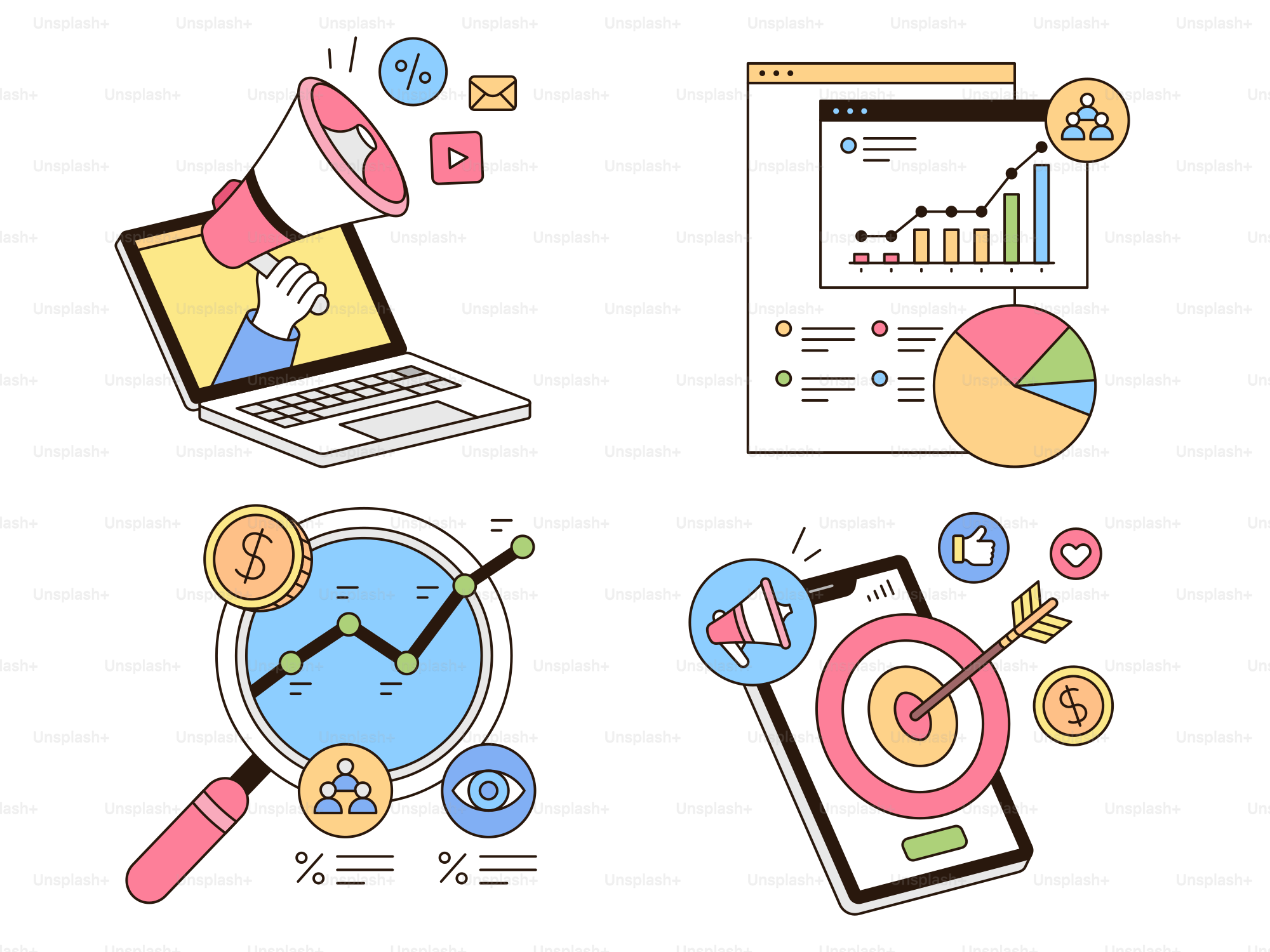 A bunch of different items that are on a table