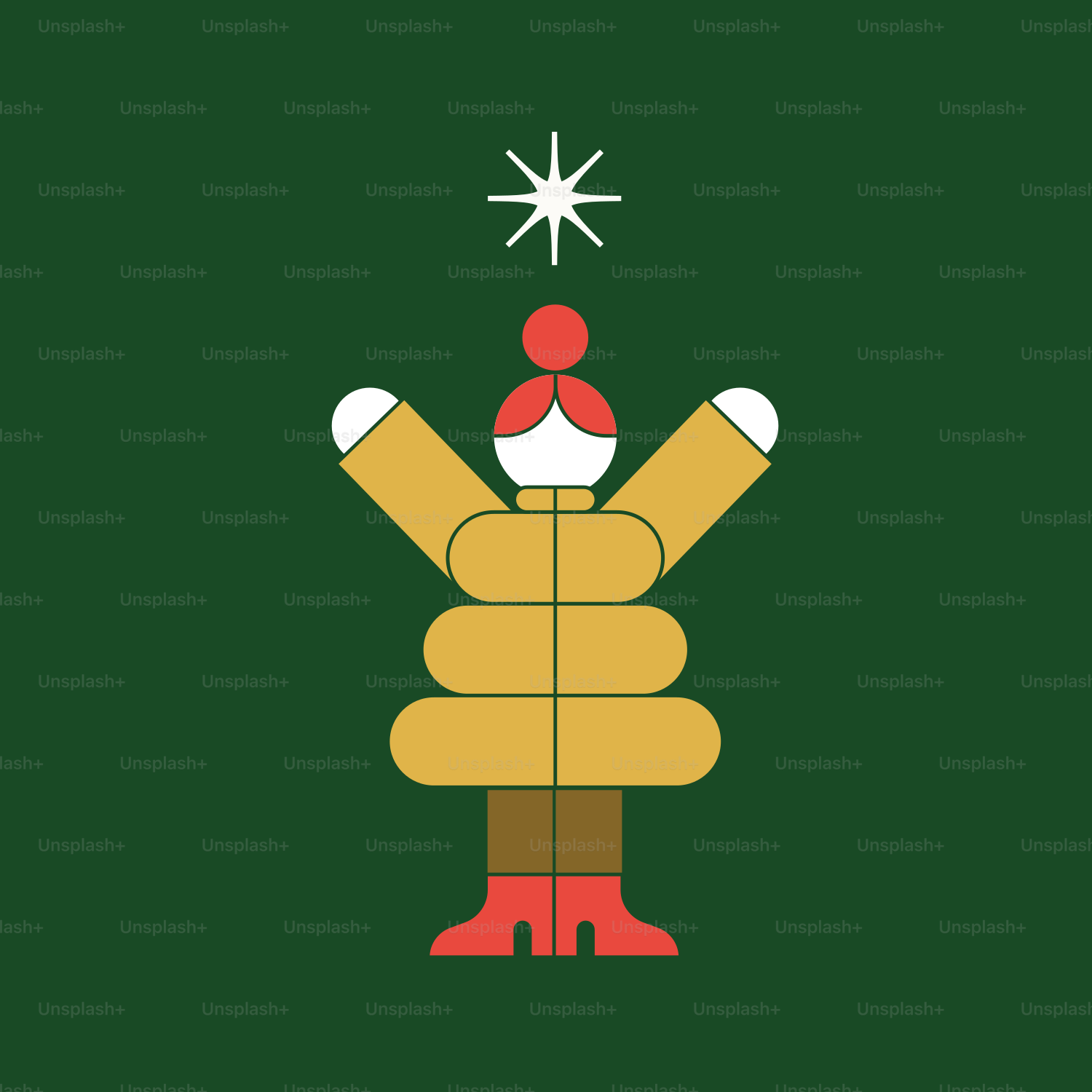 Un biglietto di Natale con l'immagine di una persona che tiene in mano un fiocco di neve