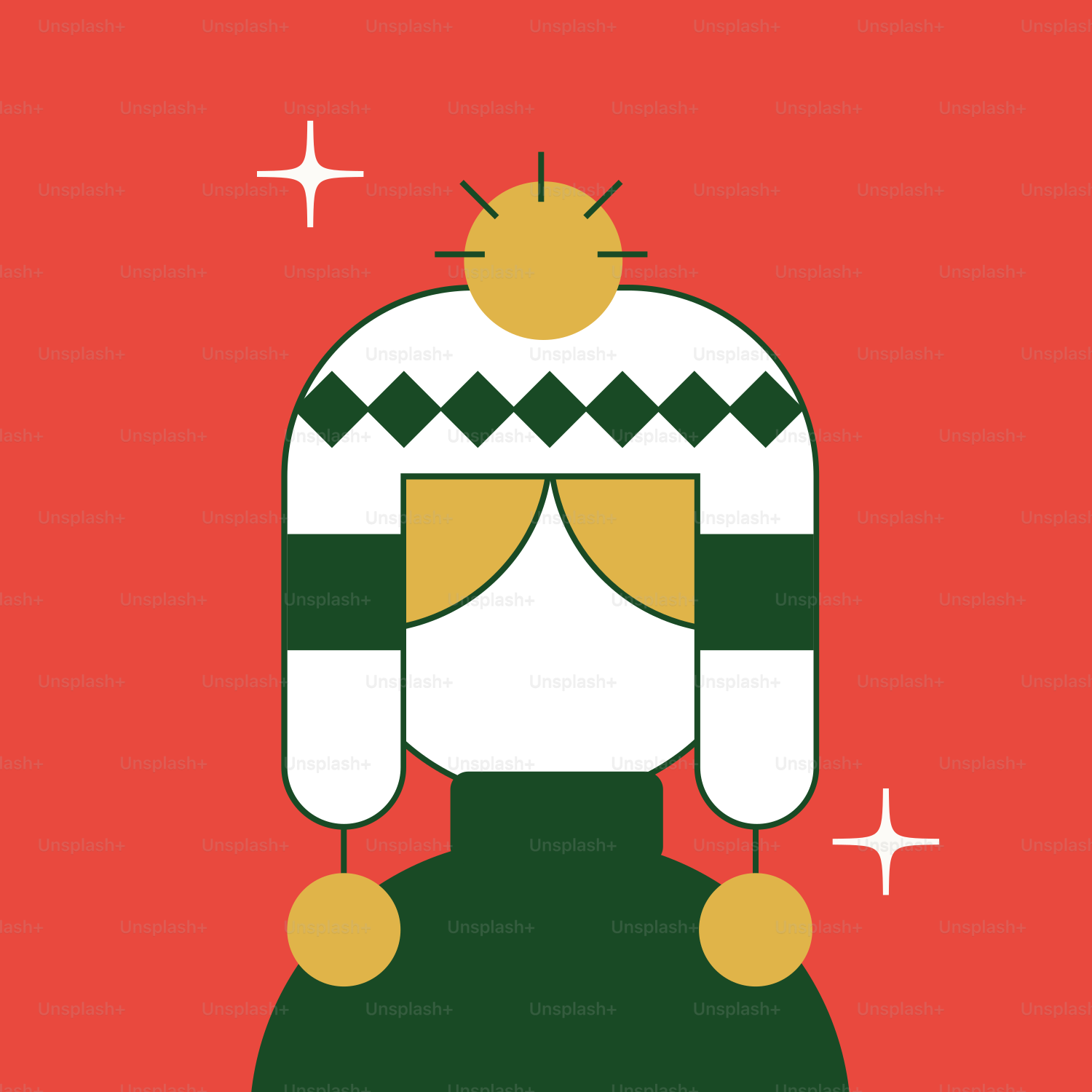 Una cartolina con l'immagine di una persona che indossa un cappello