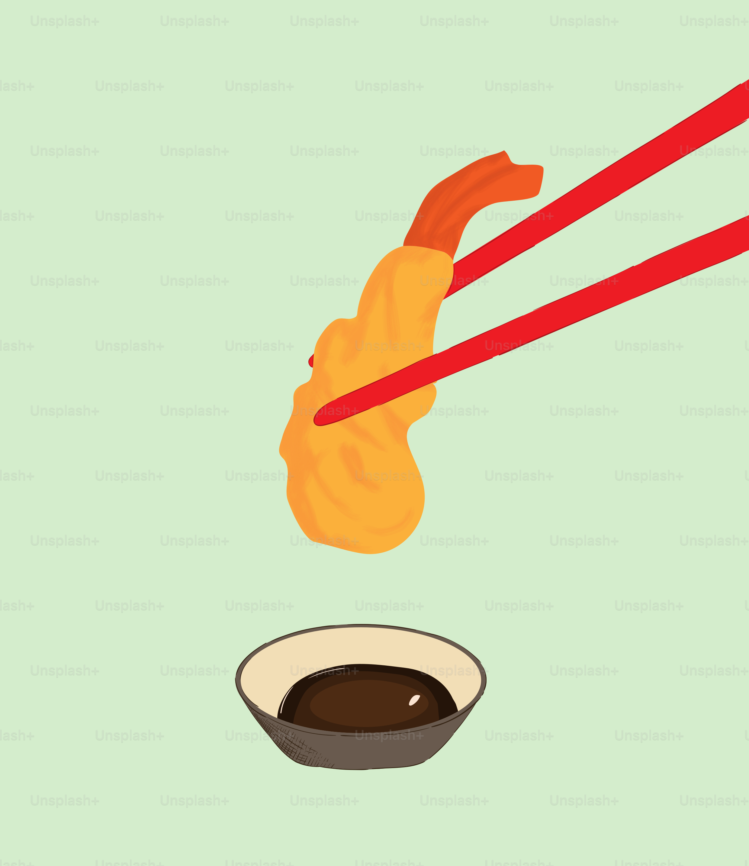 A picture of some food and chopsticks on a table