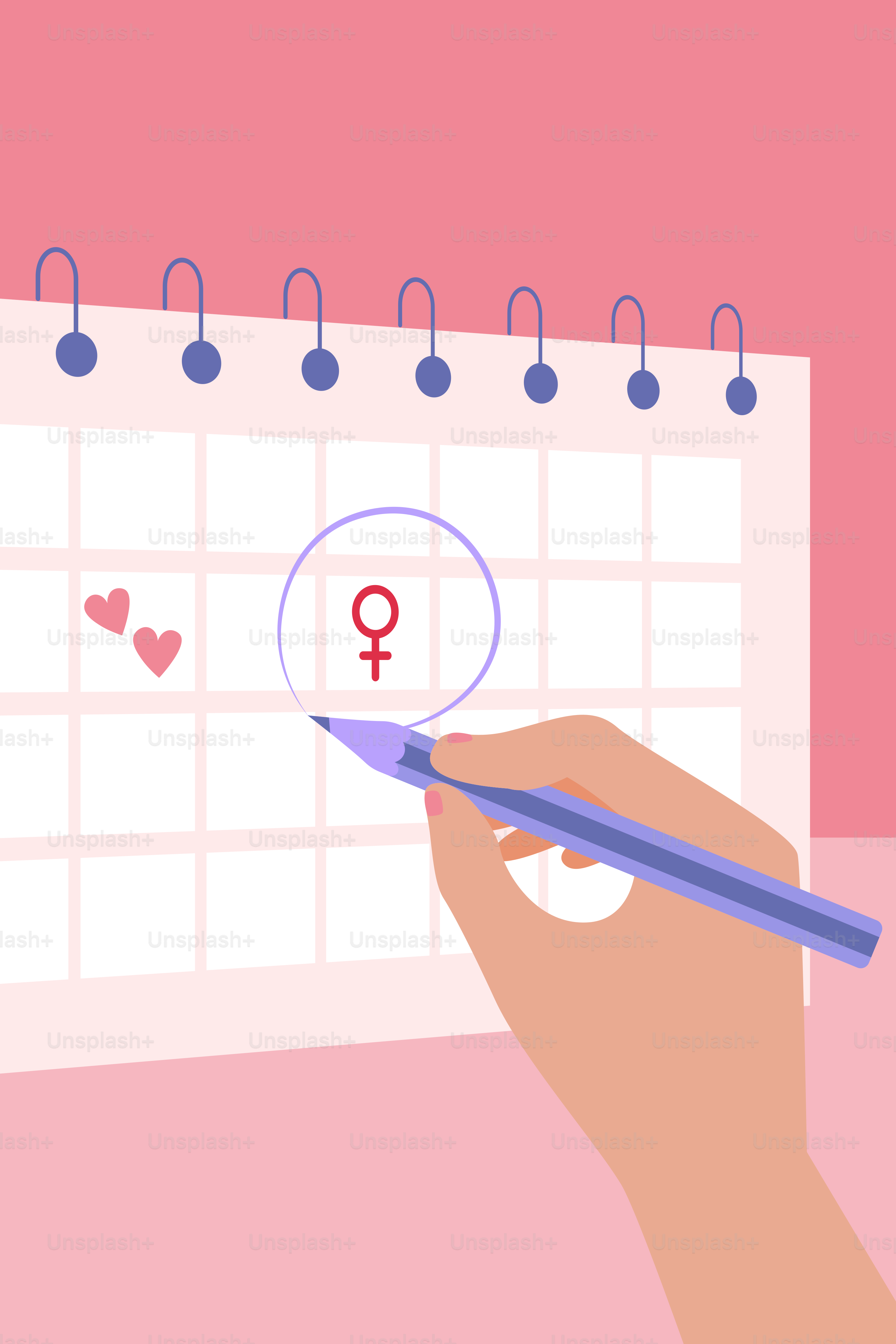 Una persona sosteniendo un lápiz y dibujando en un calendario