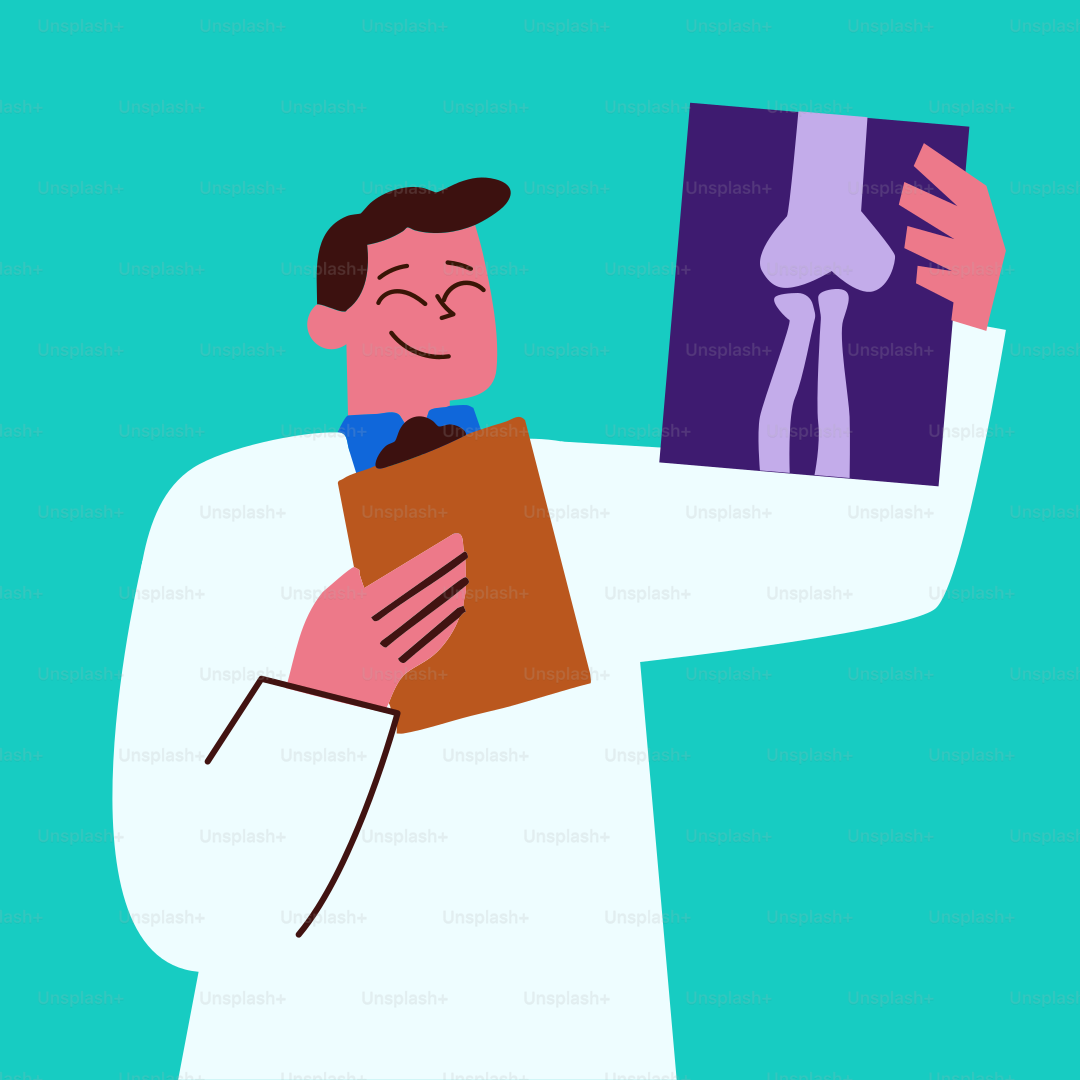 A man in a lab coat holding a book