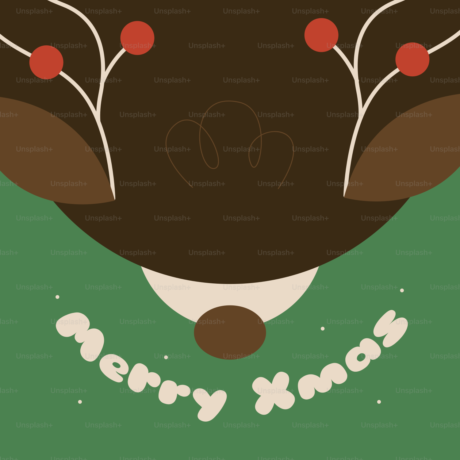 A poster of a bear wearing a santa hat