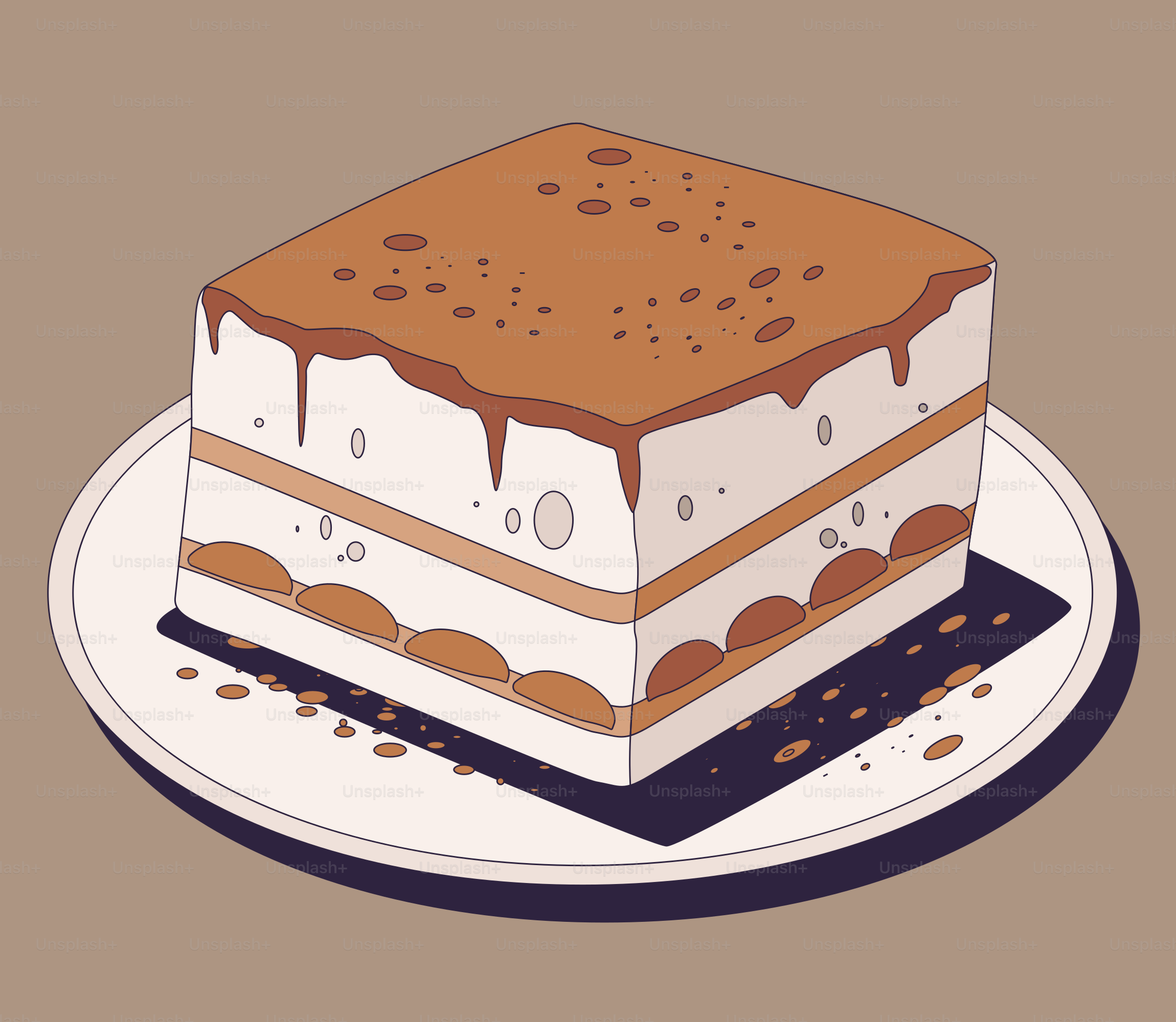 A piece of cake sitting on top of a white plate