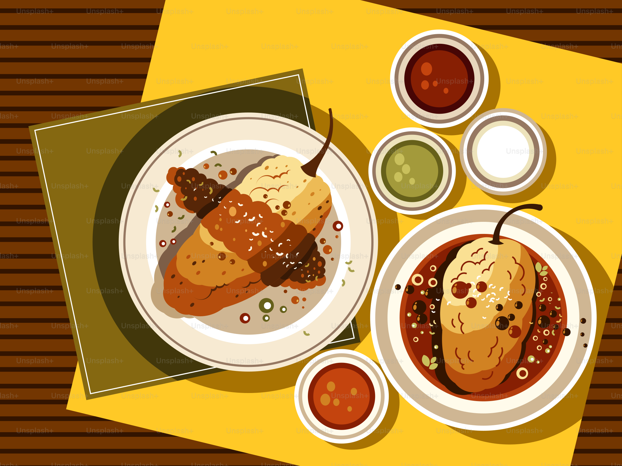 Una imagen de un plato de comida en una mesa