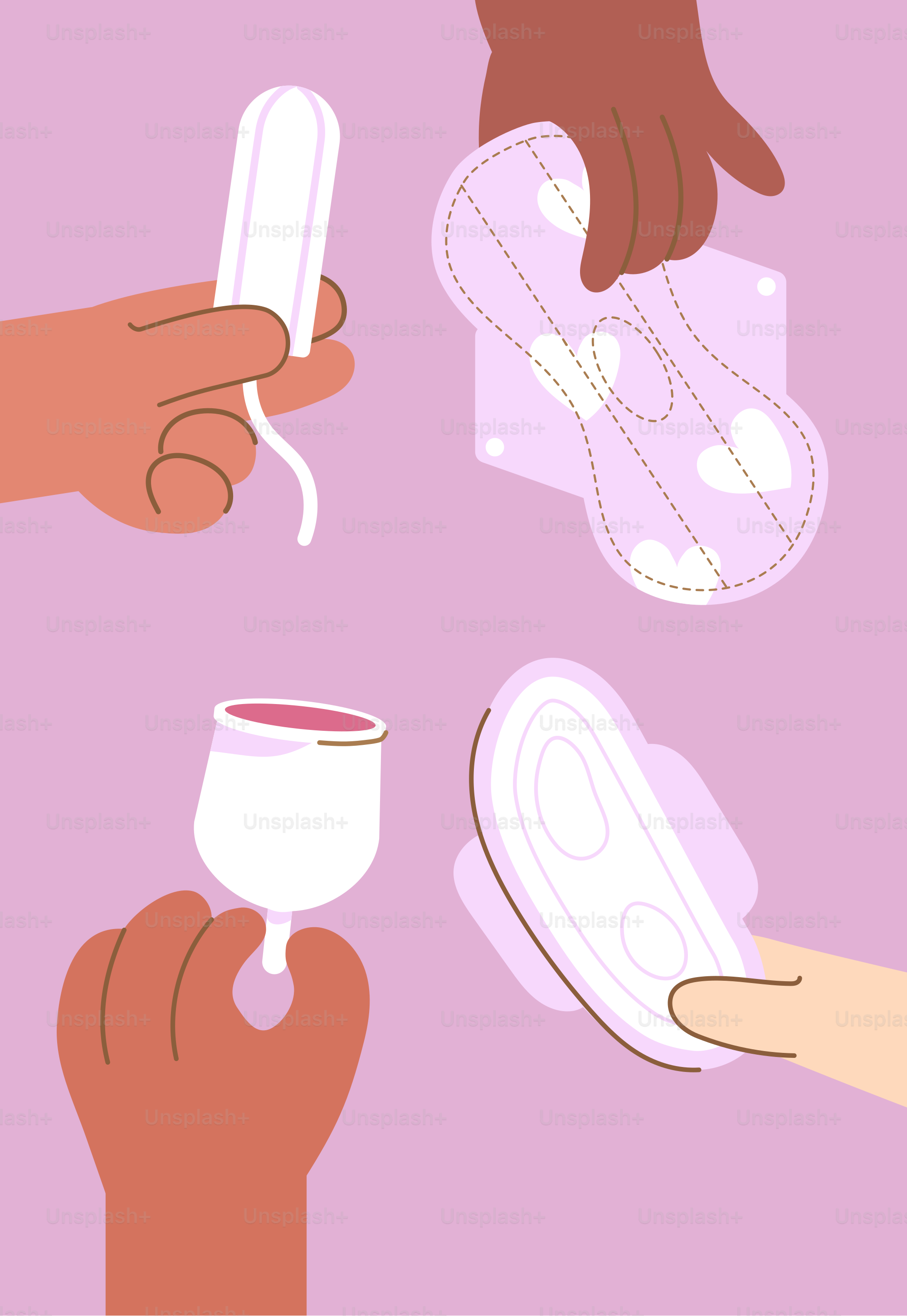 A group of hands holding cups and napkins