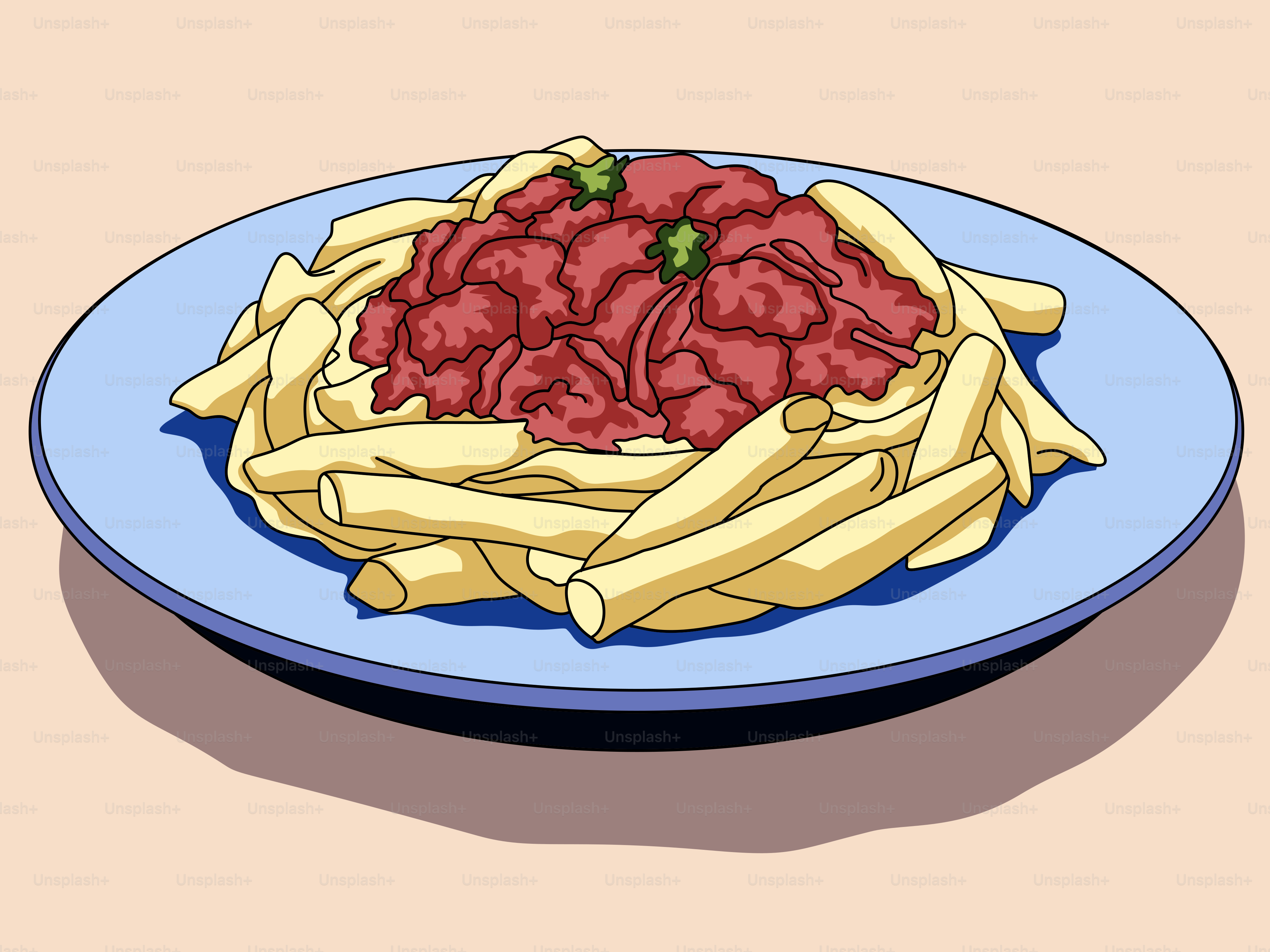 A plate of french fries with ketchup on top