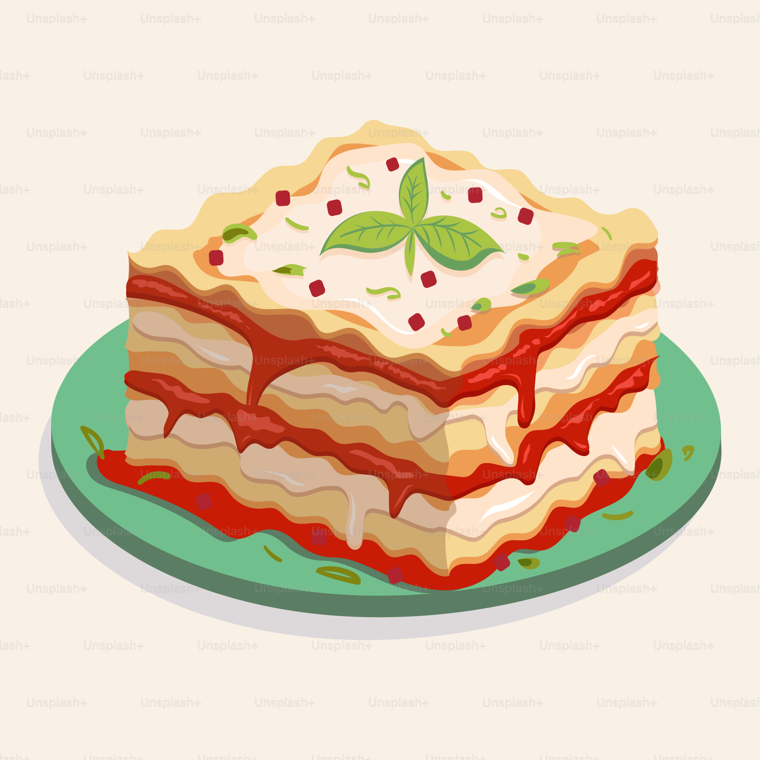 A piece of layered cake on a plate