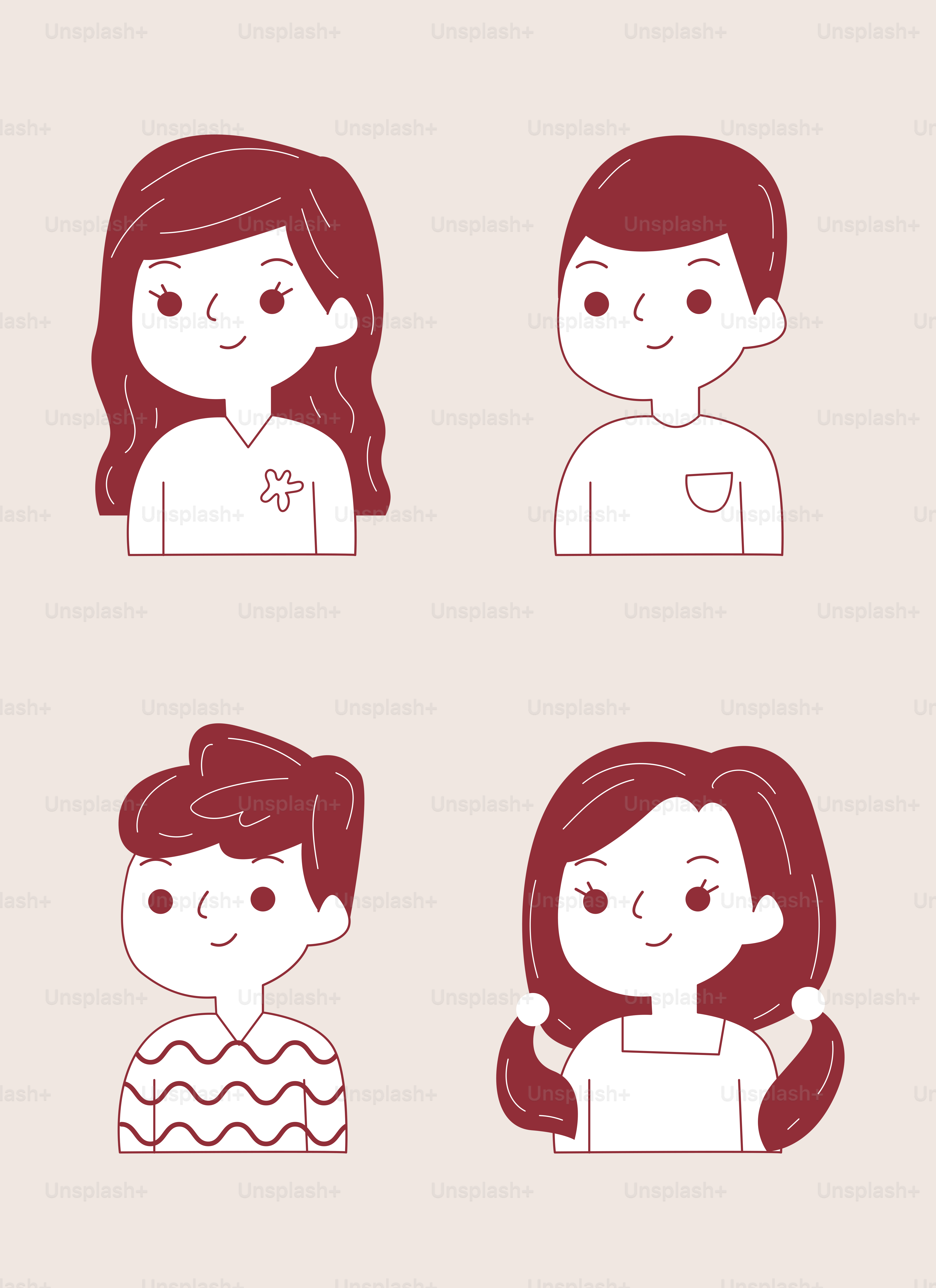 A group of people with different facial expressions