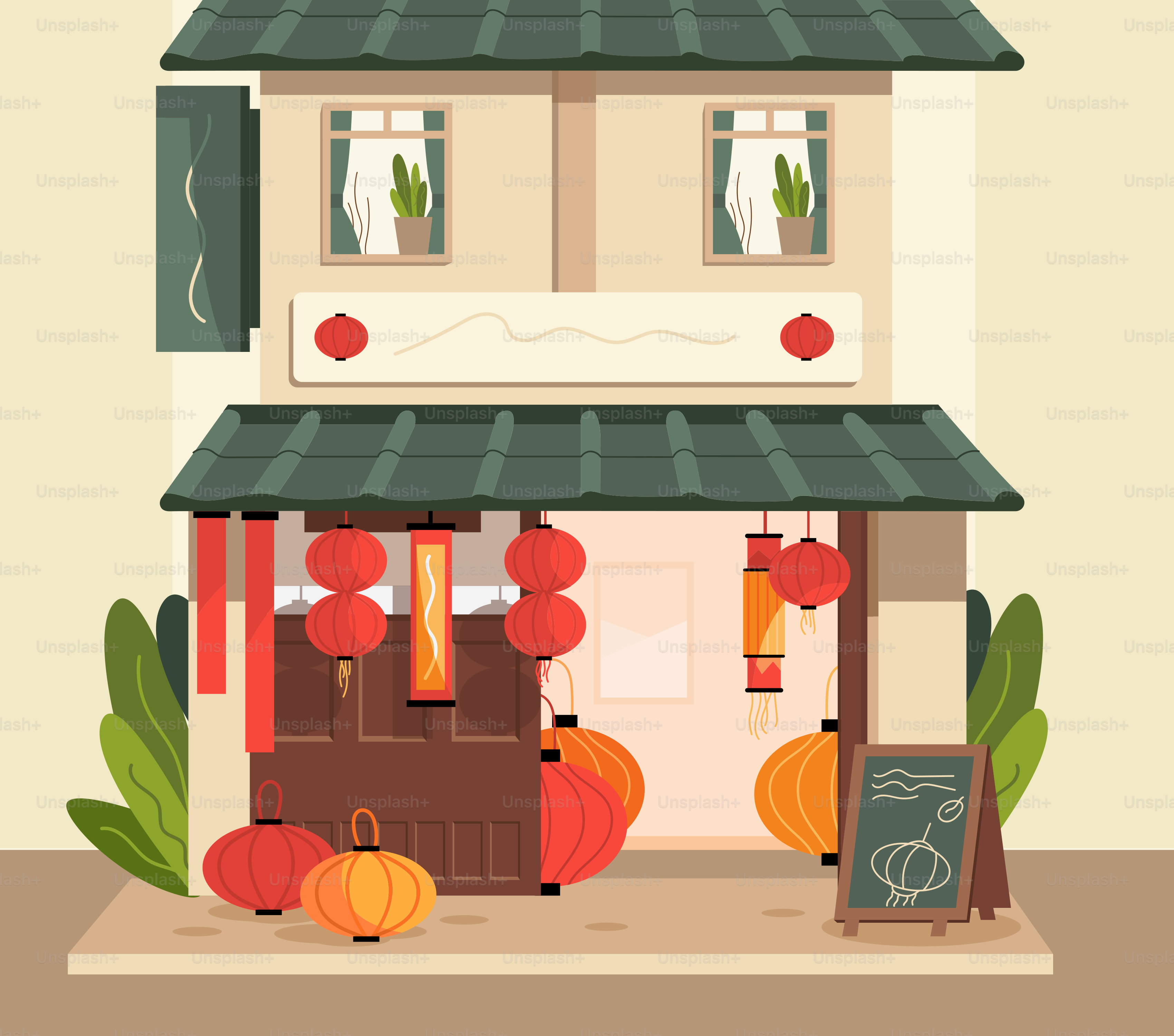 A house with a sign in front of it