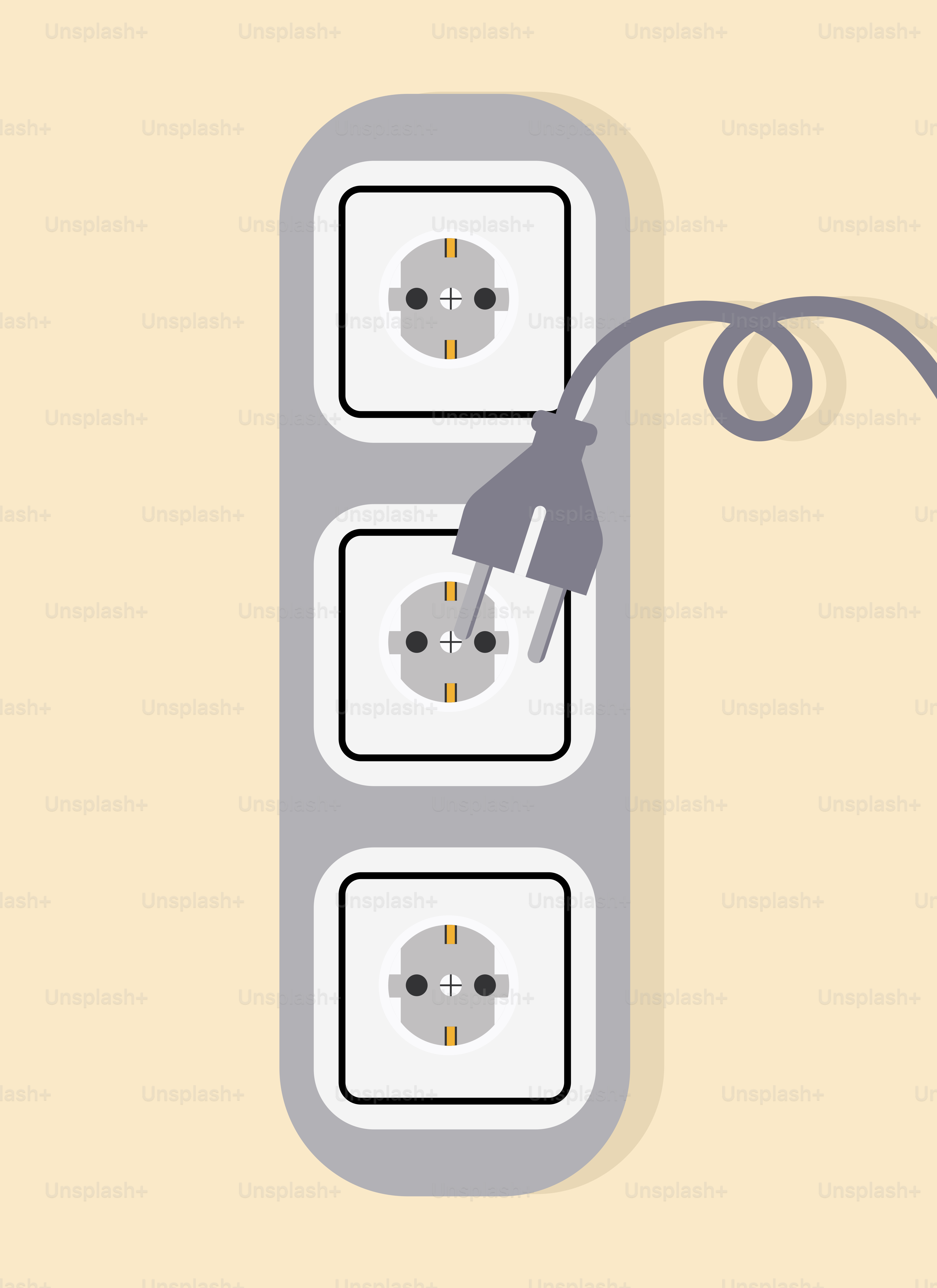 Une prise électrique avec une prise
