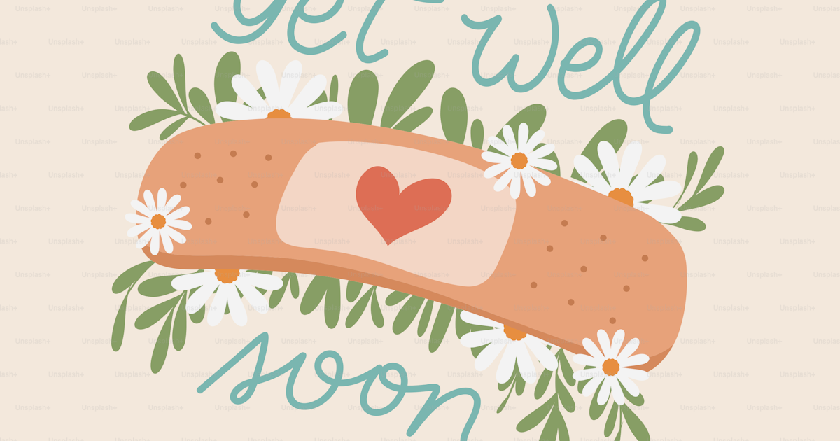 A sticker with the words get well now on it vector – Greetings Image on ...
