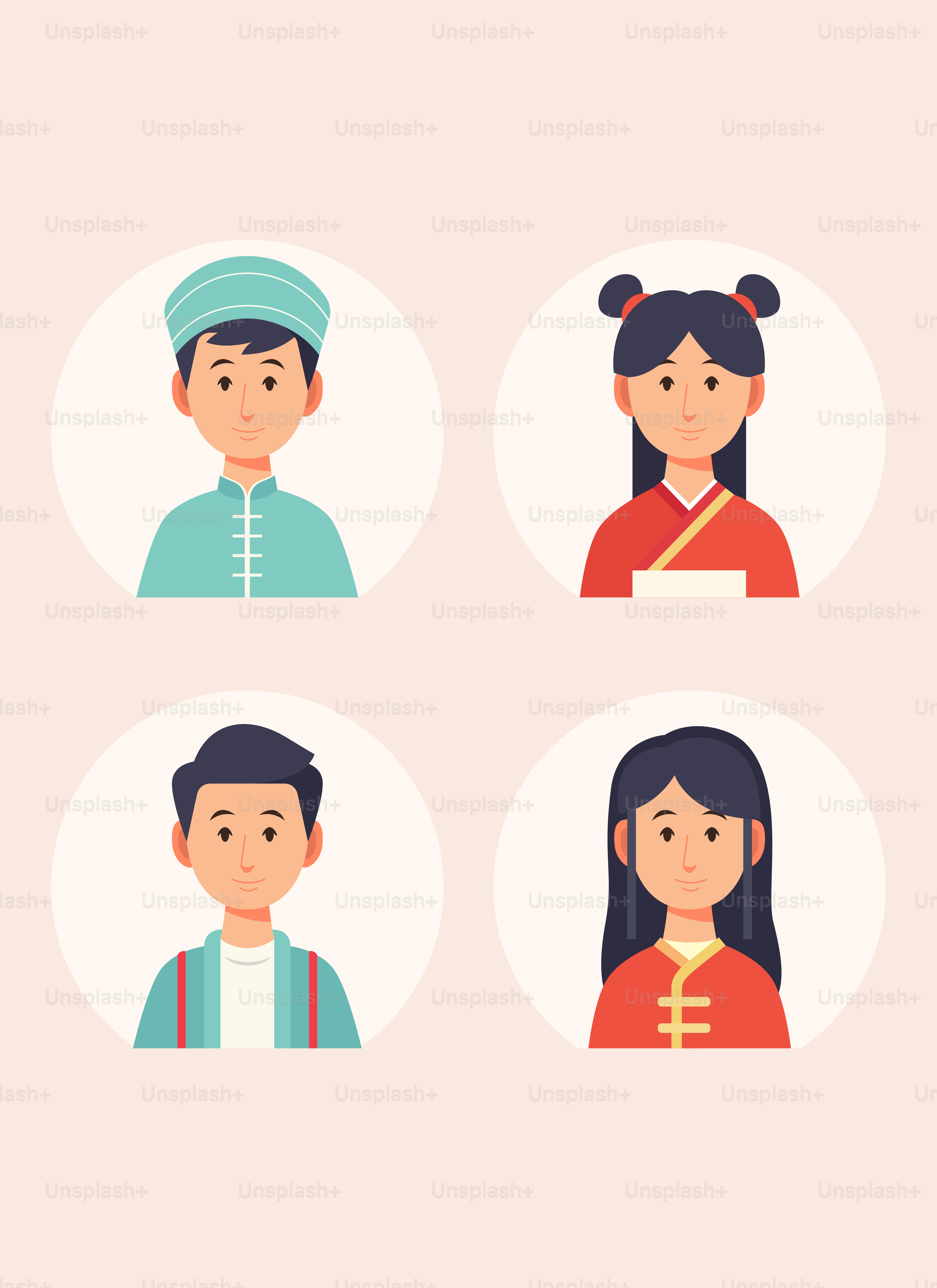 A group of people with different avatars