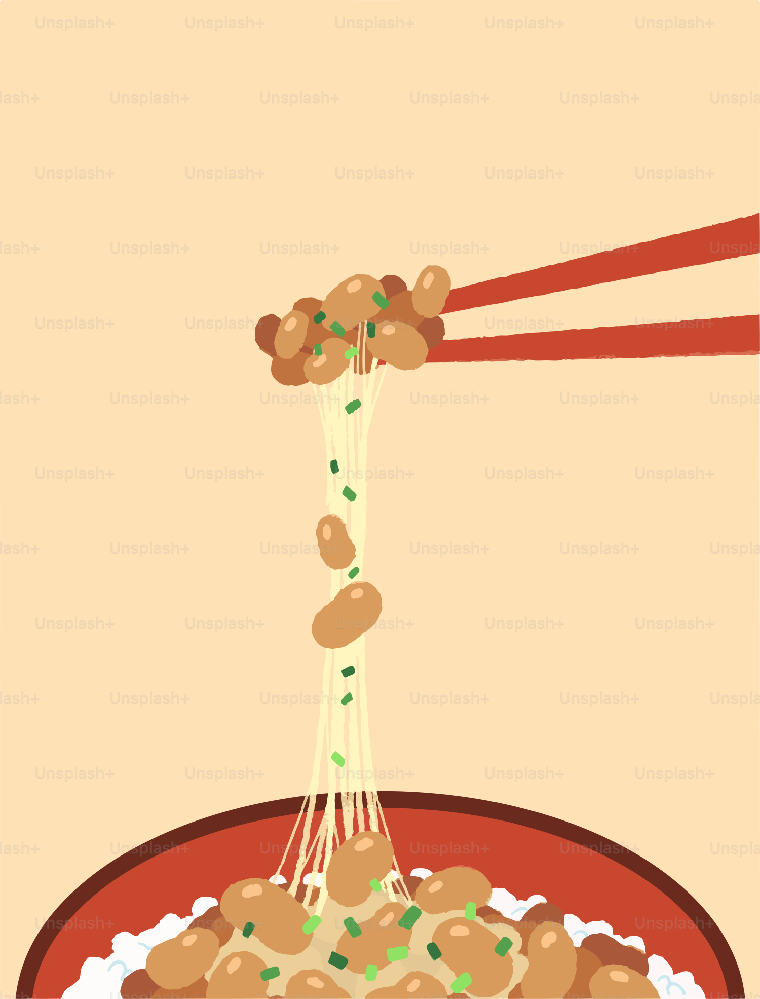 A plate of food with chopsticks sticking out of it