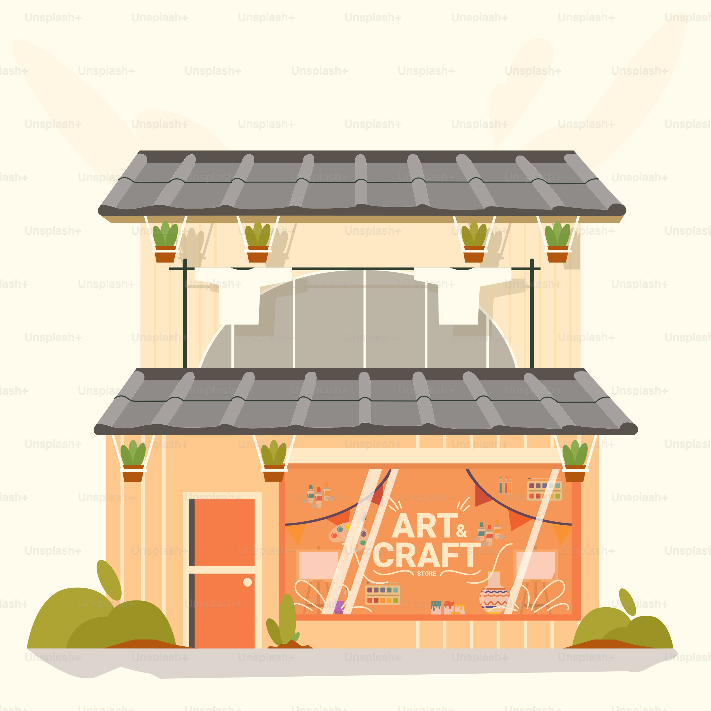 Un edificio con un letrero que dice artesanía