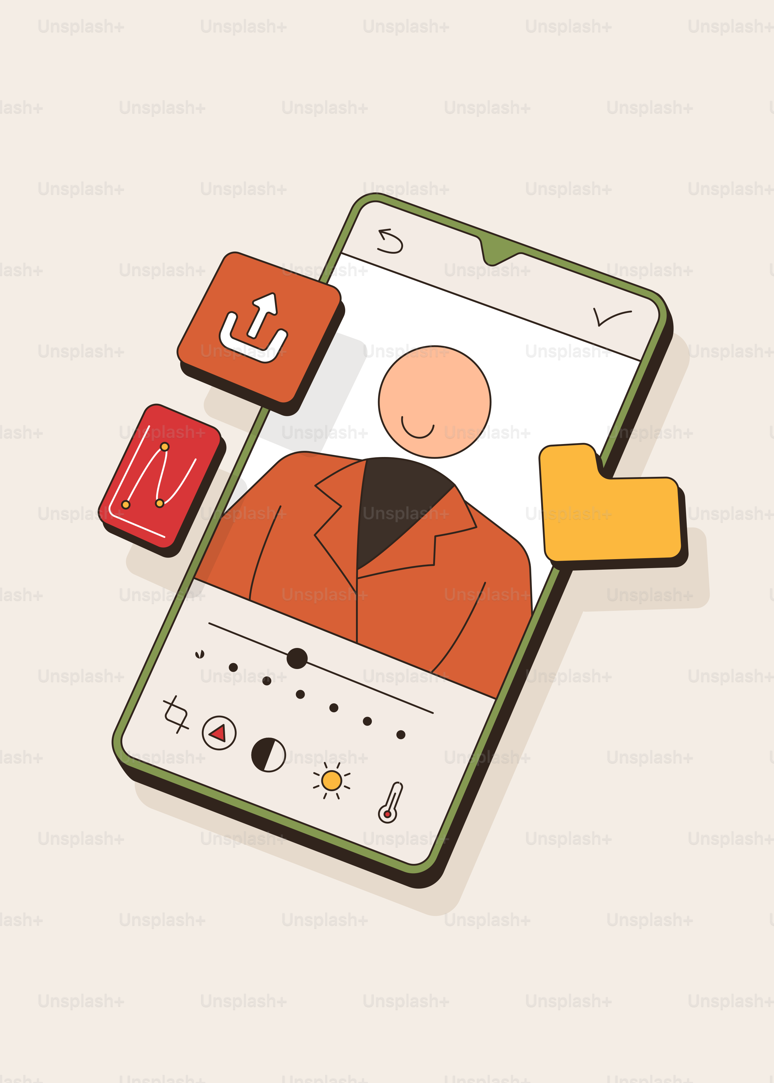 A cell phone with a picture of a man on the screen