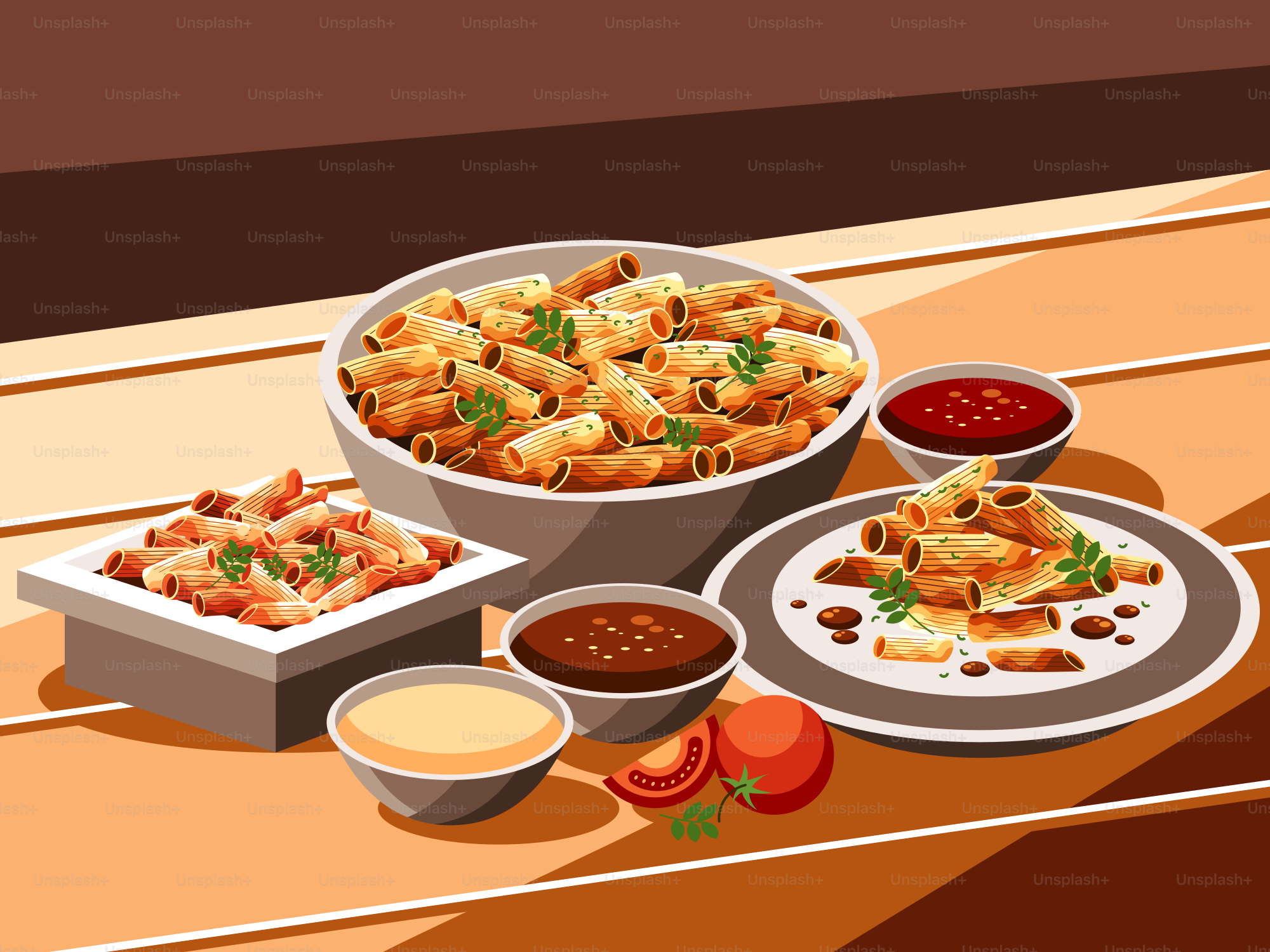 A picture of some food on a table