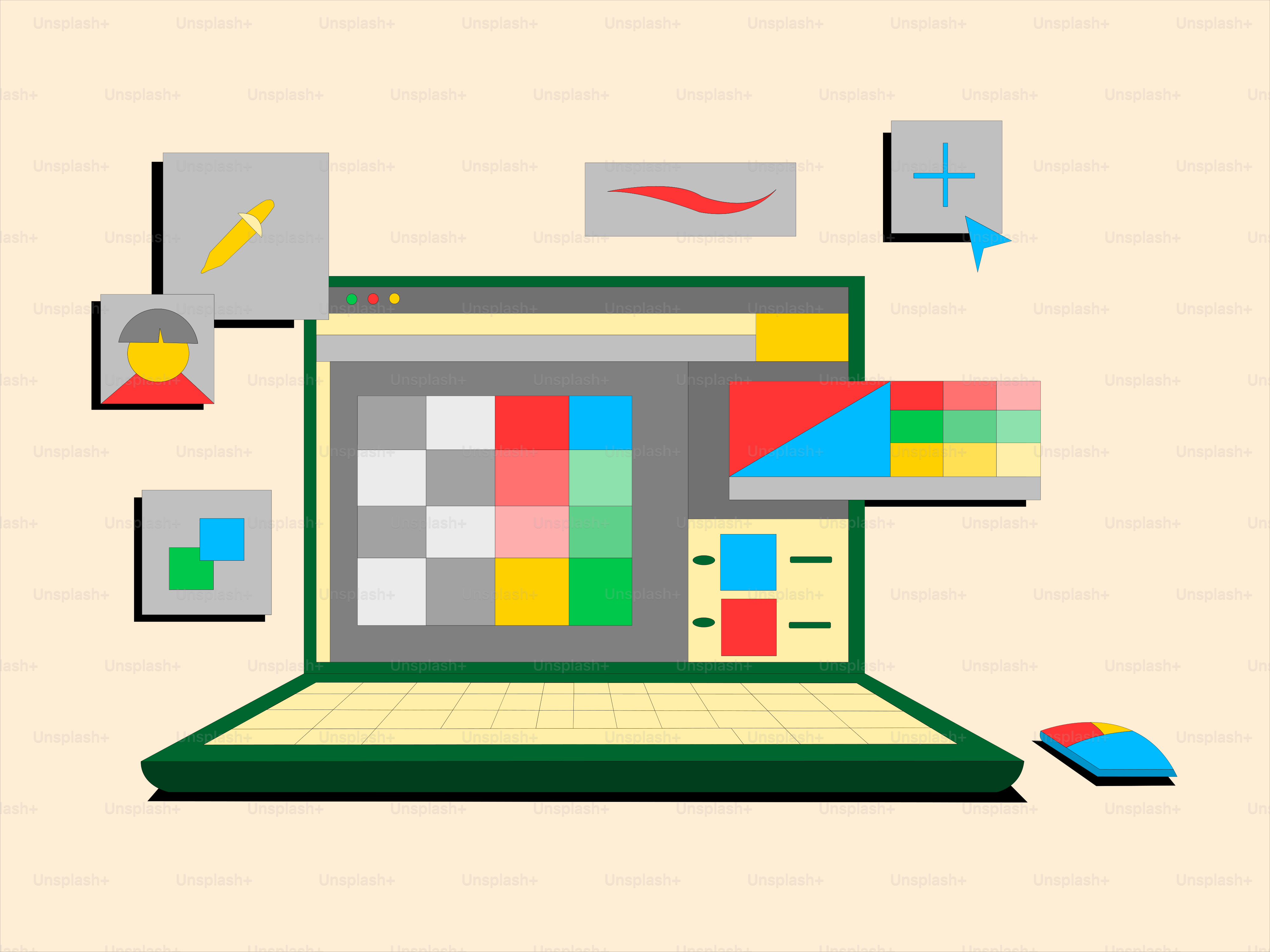 A computer screen with a mouse on it vector – Technology Image on Unsplash