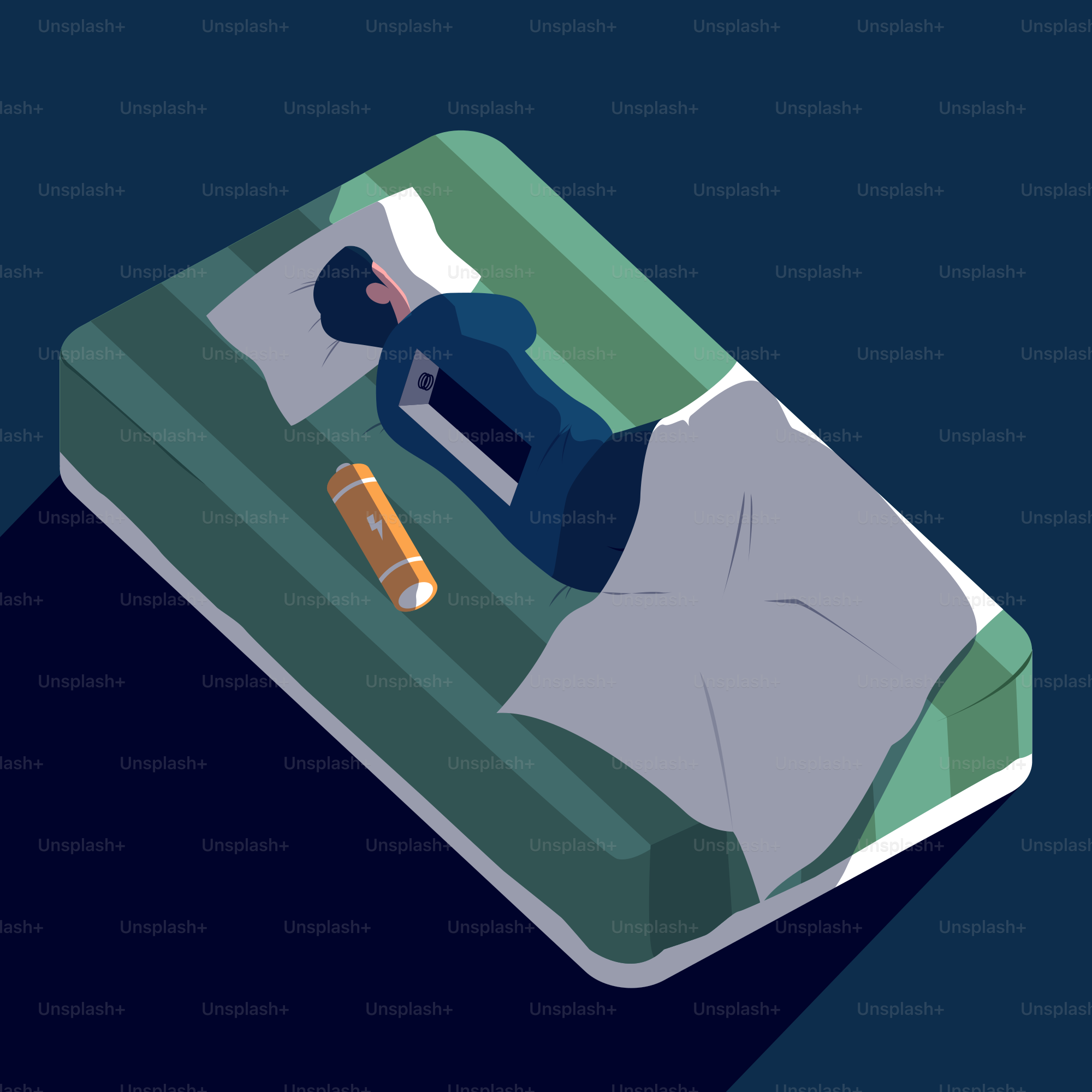 A person laying on a bed with a cigarette