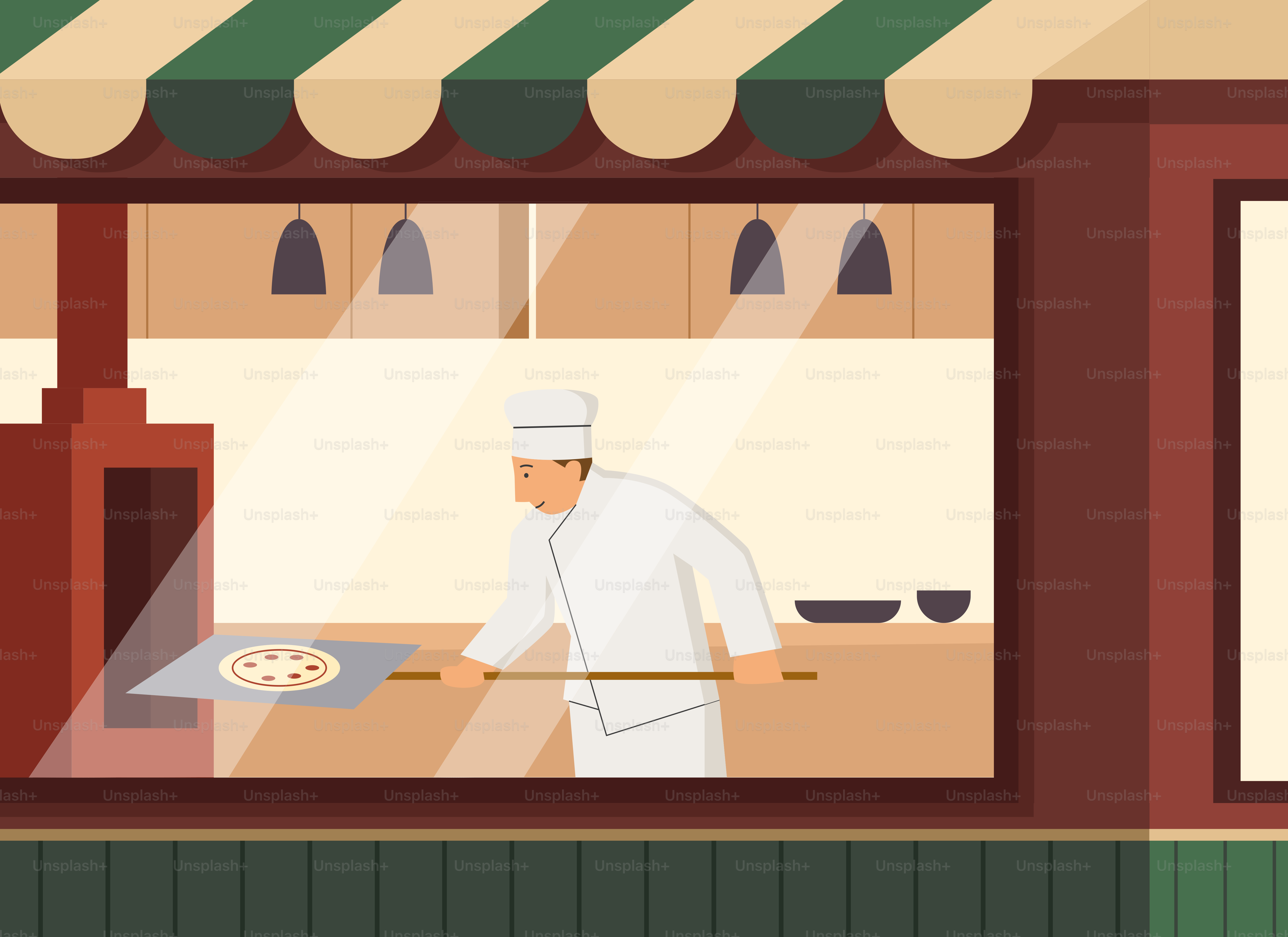 Personnage de boulangère féminine pétrissant la pâte sur la table pour  faire du pain. Ouvrier dans la fabrication ou boulangerie moderne de  confiseries. Usine de boulangerie et concept de production alimentaire.  Illustration, image size:3000x2182