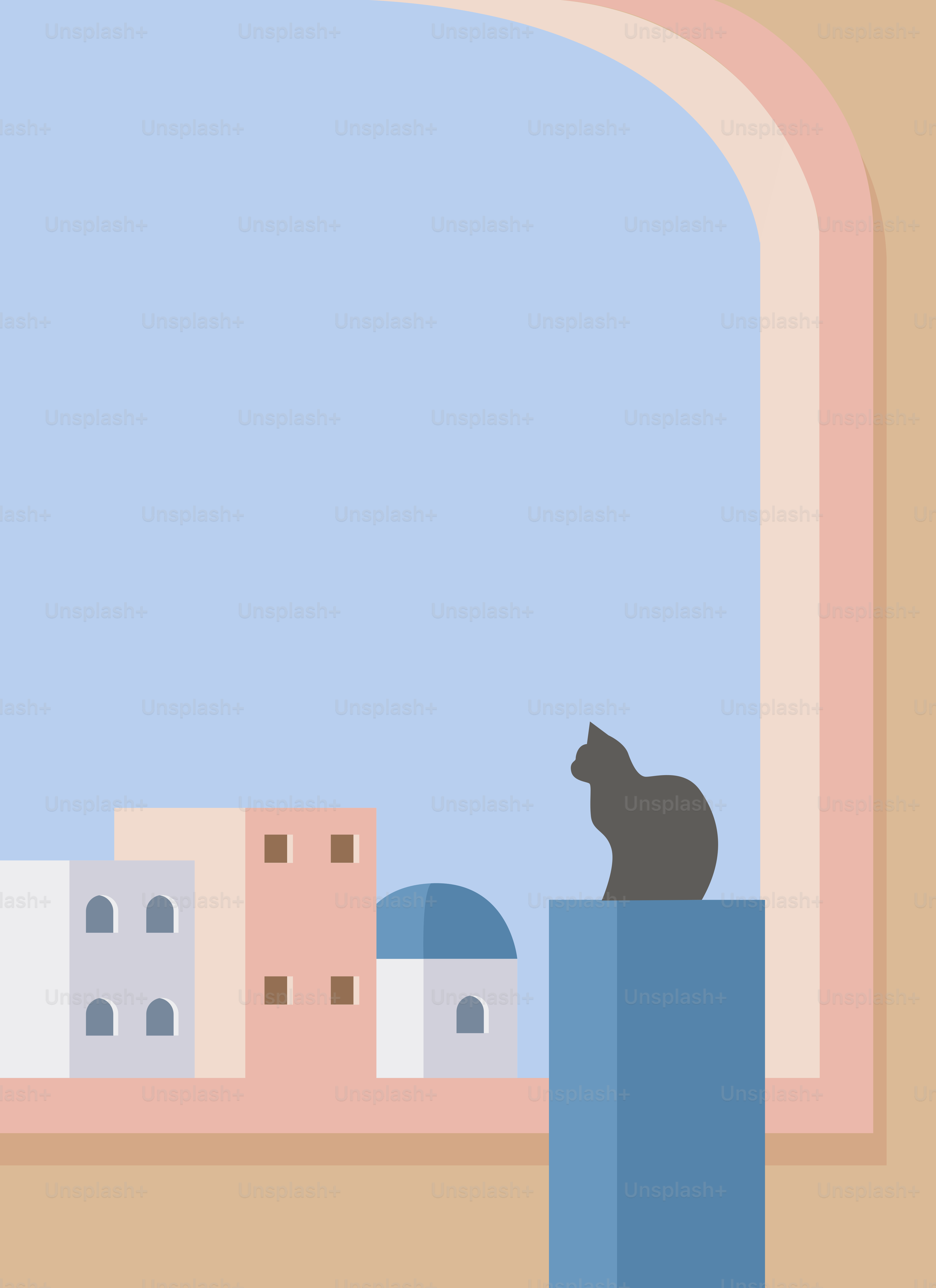 Un chat noir assis sur le rebord d’une fenêtre