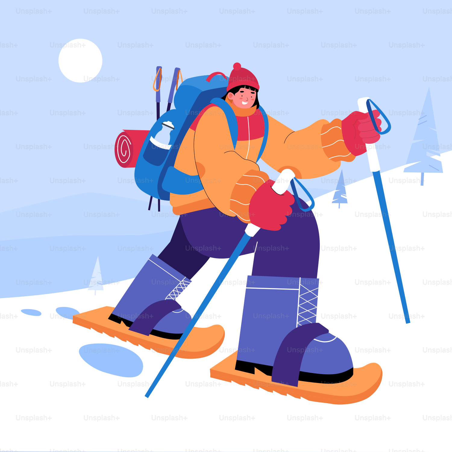 A man riding skis down a snow covered slope