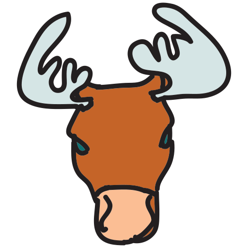 Un disegno della testa di un alce con le corna vettoriale – Immagine di  Animale su Unsplash, image size:3000x3000