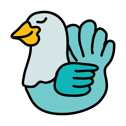 A blue and white bird with a yellow beak