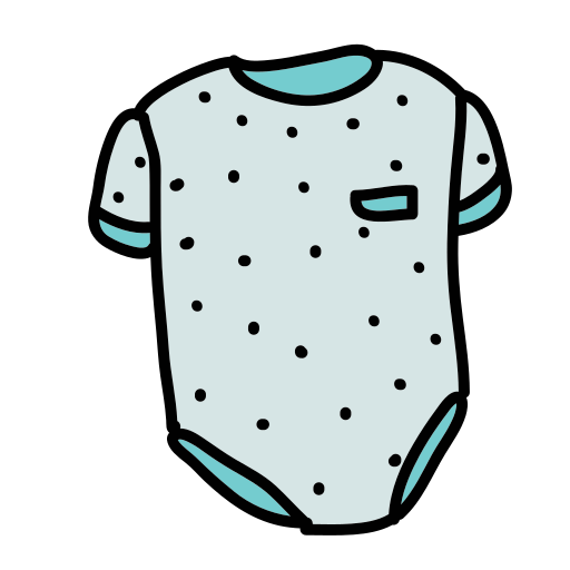 A baby bodysuit with a pocket on the chest