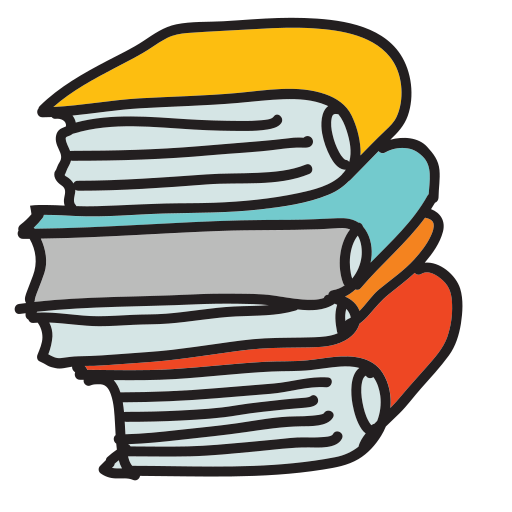 A stack of books sitting on top of each other