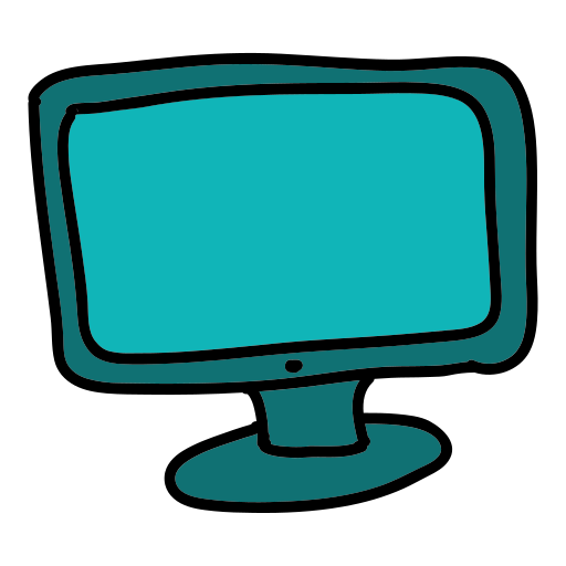 Um monitor de computador em cima de uma mesa