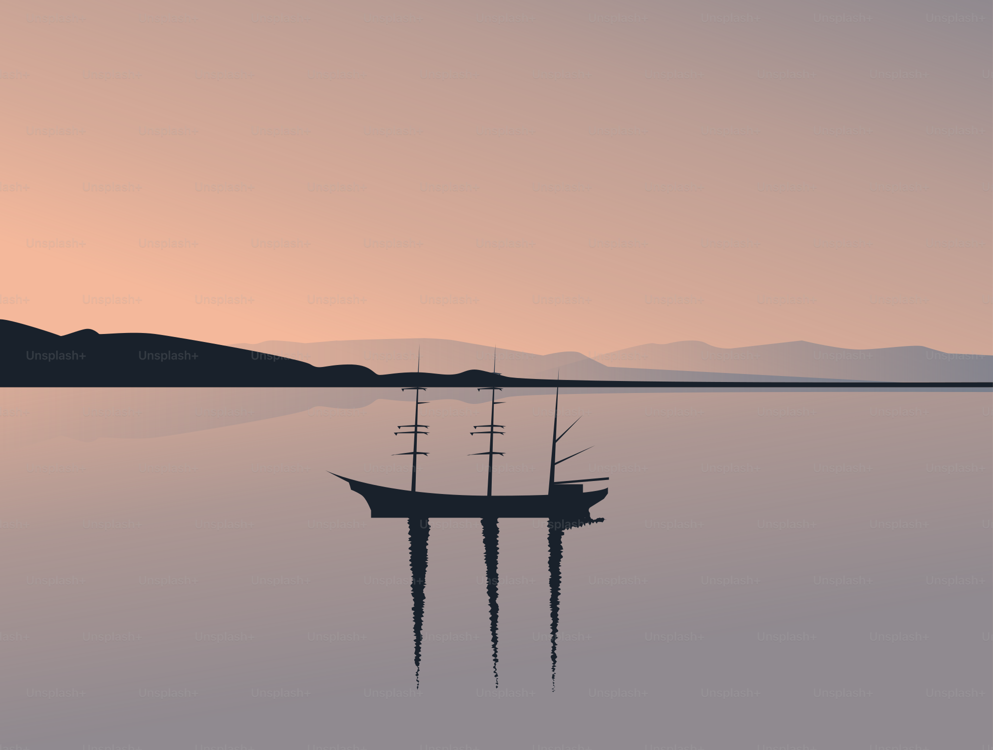 A boat floating on top of a large body of water