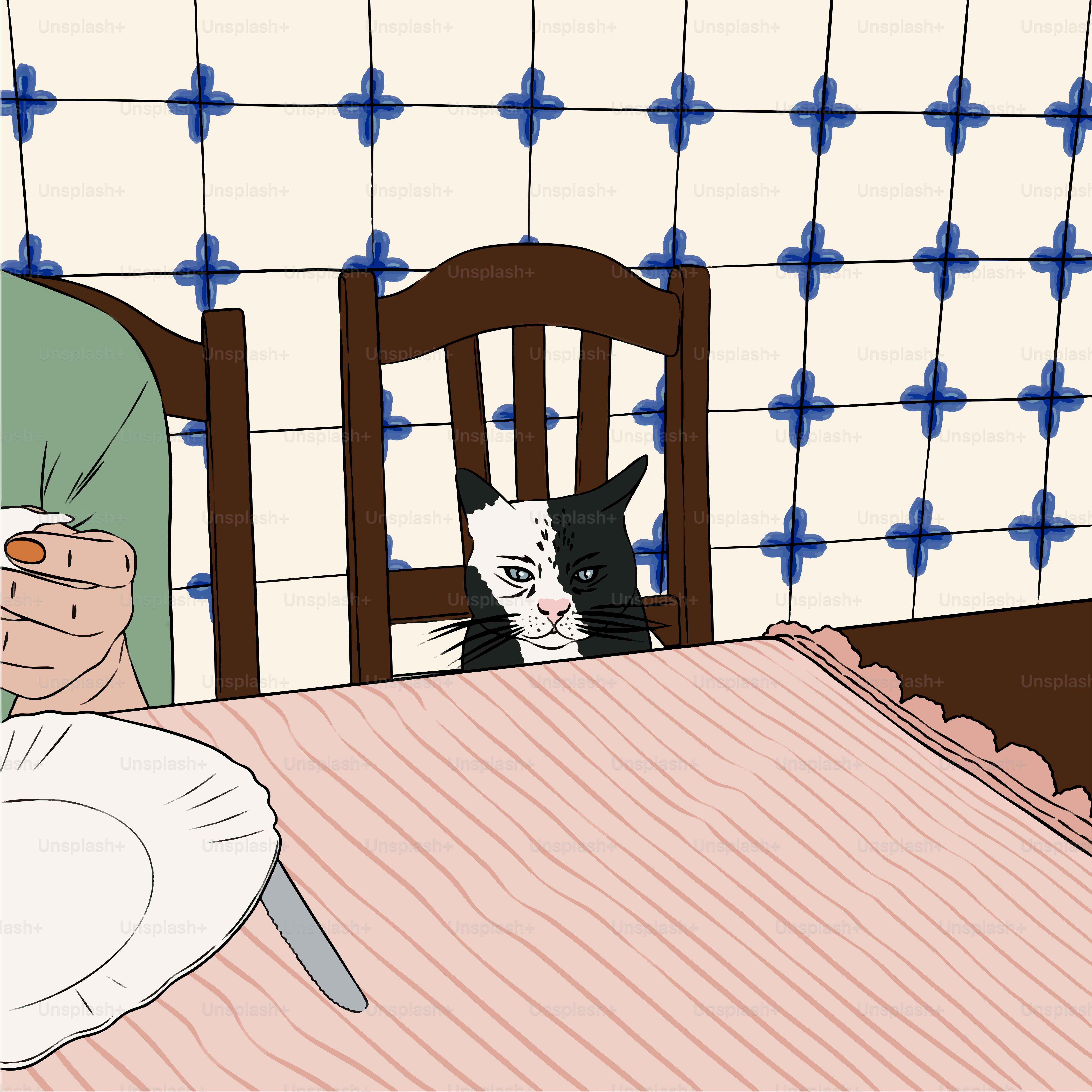 A person sitting at a table with a plate of food