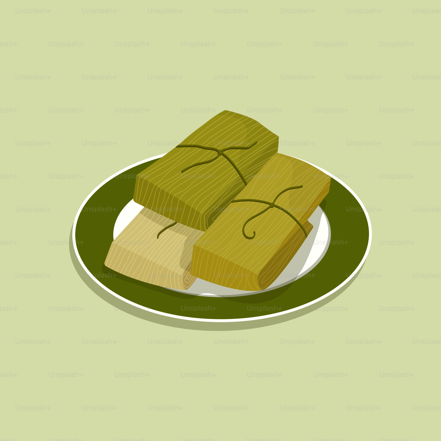 Une assiette avec de la nourriture dessus