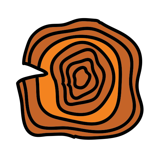 A drawing of a spiral shaped object on a white background