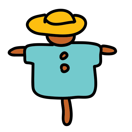 A person wearing a hat and a blue shirt