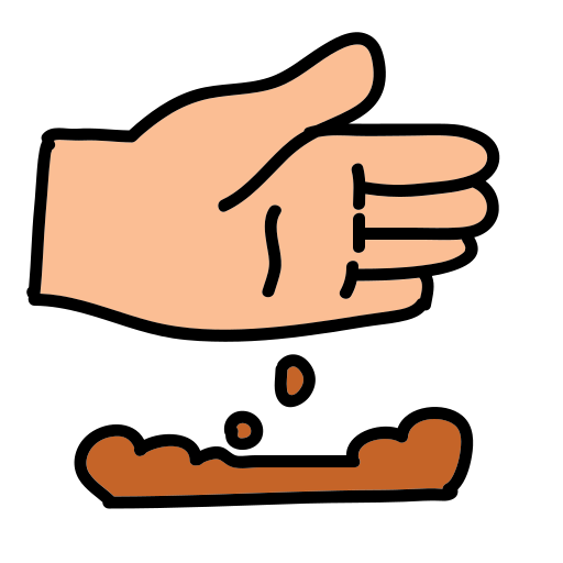 A hand reaching for a piece of food